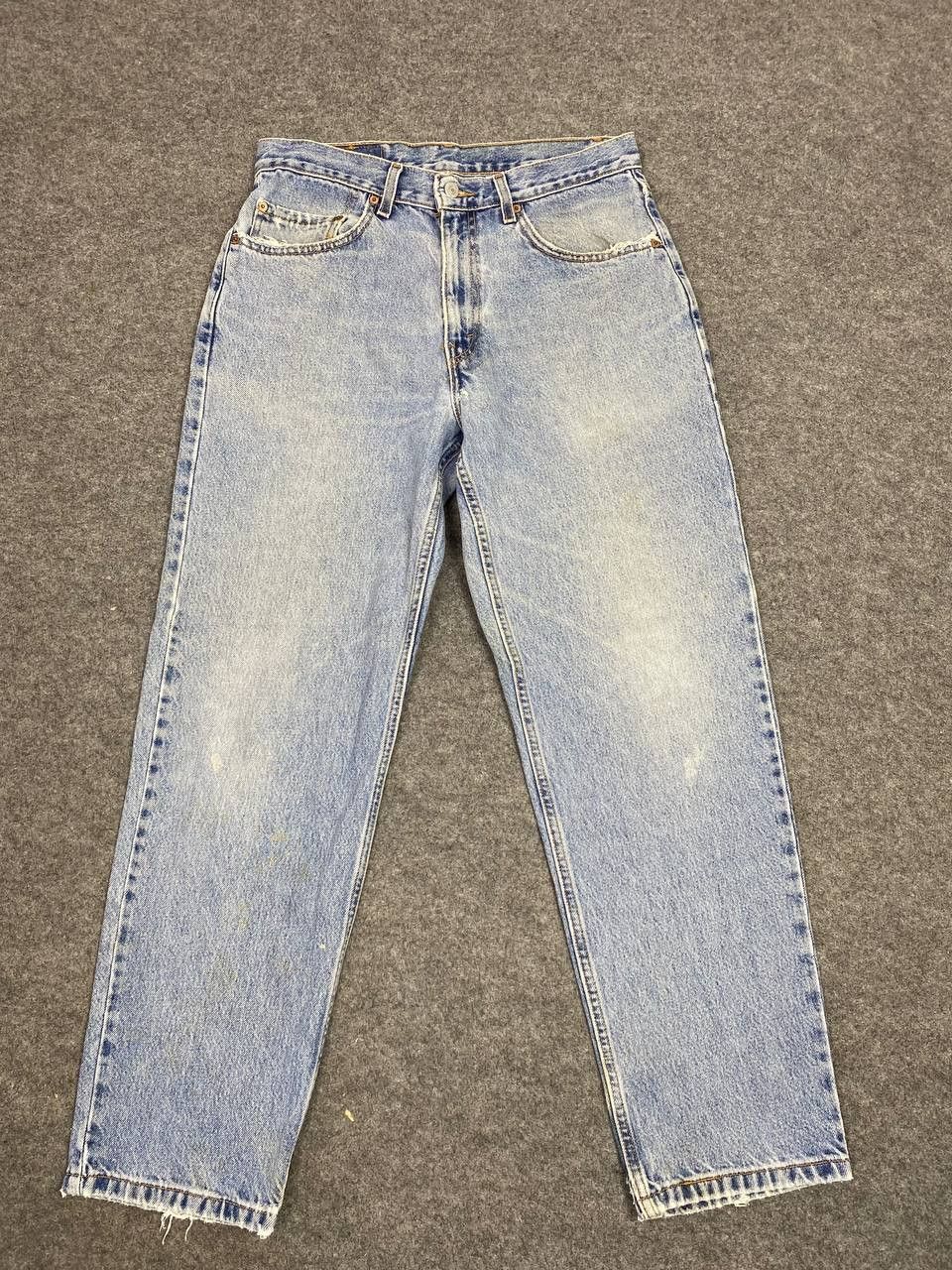 Levi's vintage levis 550 lightwash denim nice design Size US 33 - 8 Thumbnail
