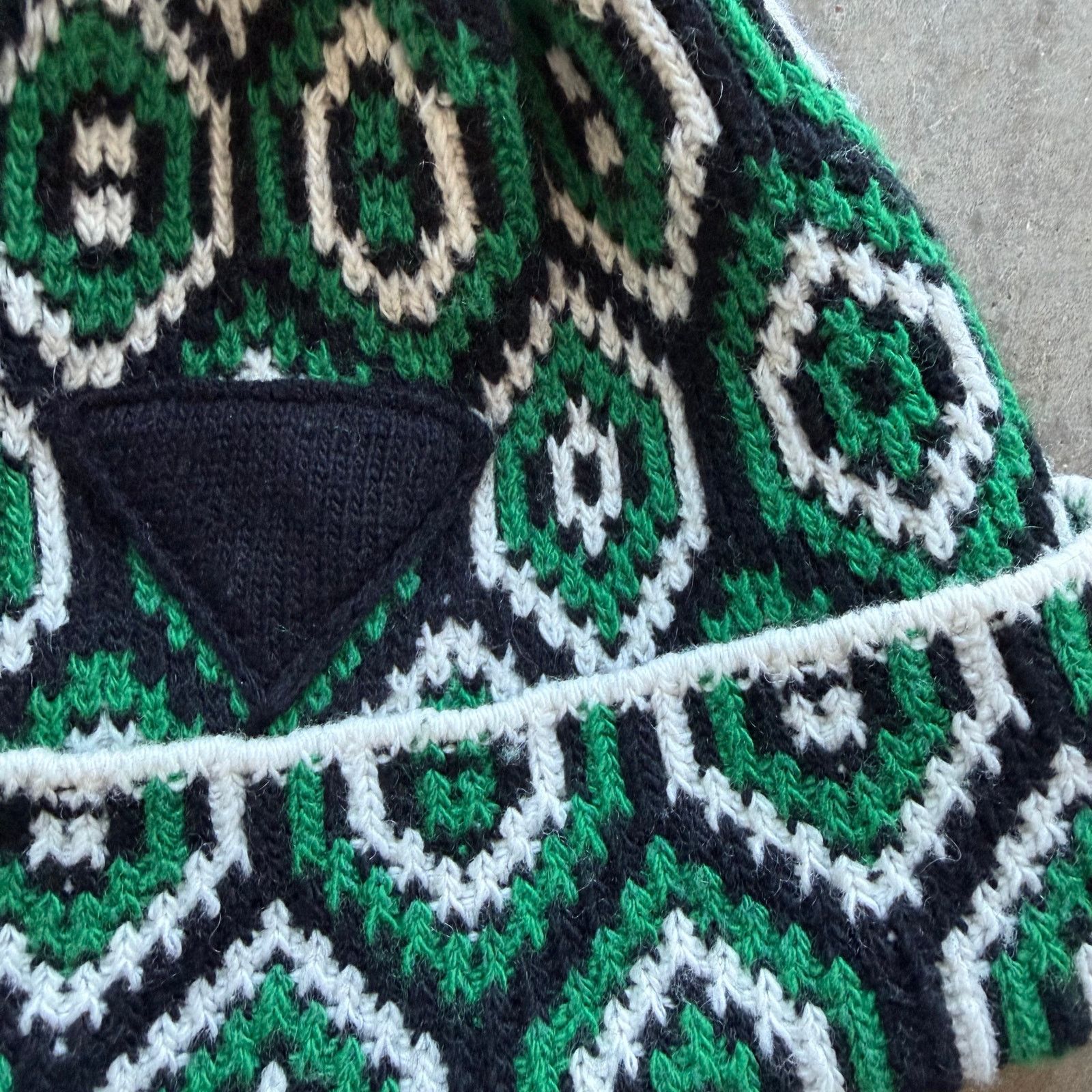 Prada Prada Wool Knit Beanie Green Size ONE SIZE - 3 Thumbnail