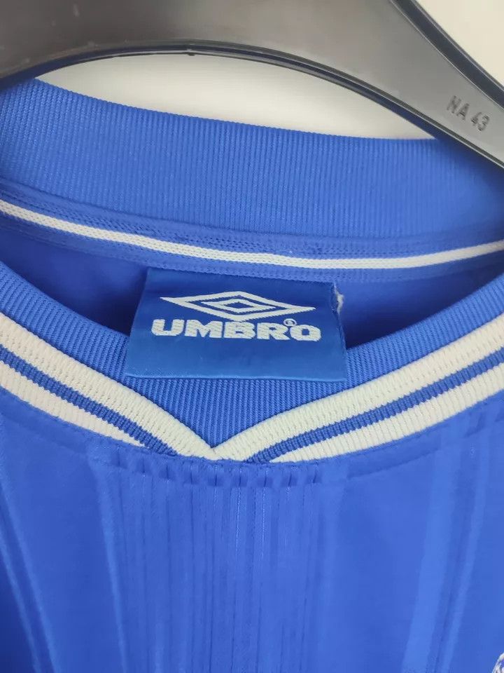 Umbro FC CHELSEA 1999-00 Home FOOTBALL Kit SHIRT SOCCER JERSEY #9 Size US L / EU 52-54 / 3 - 3 Thumbnail