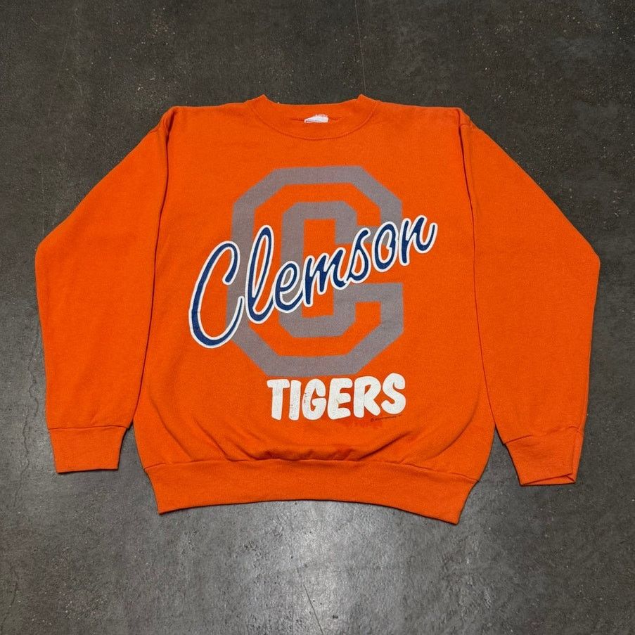 Vintage True Vintage Clemson Tigers Crewneck Sweatshirt Size US L / EU 52-54 / 3 - 1 Thumbnail