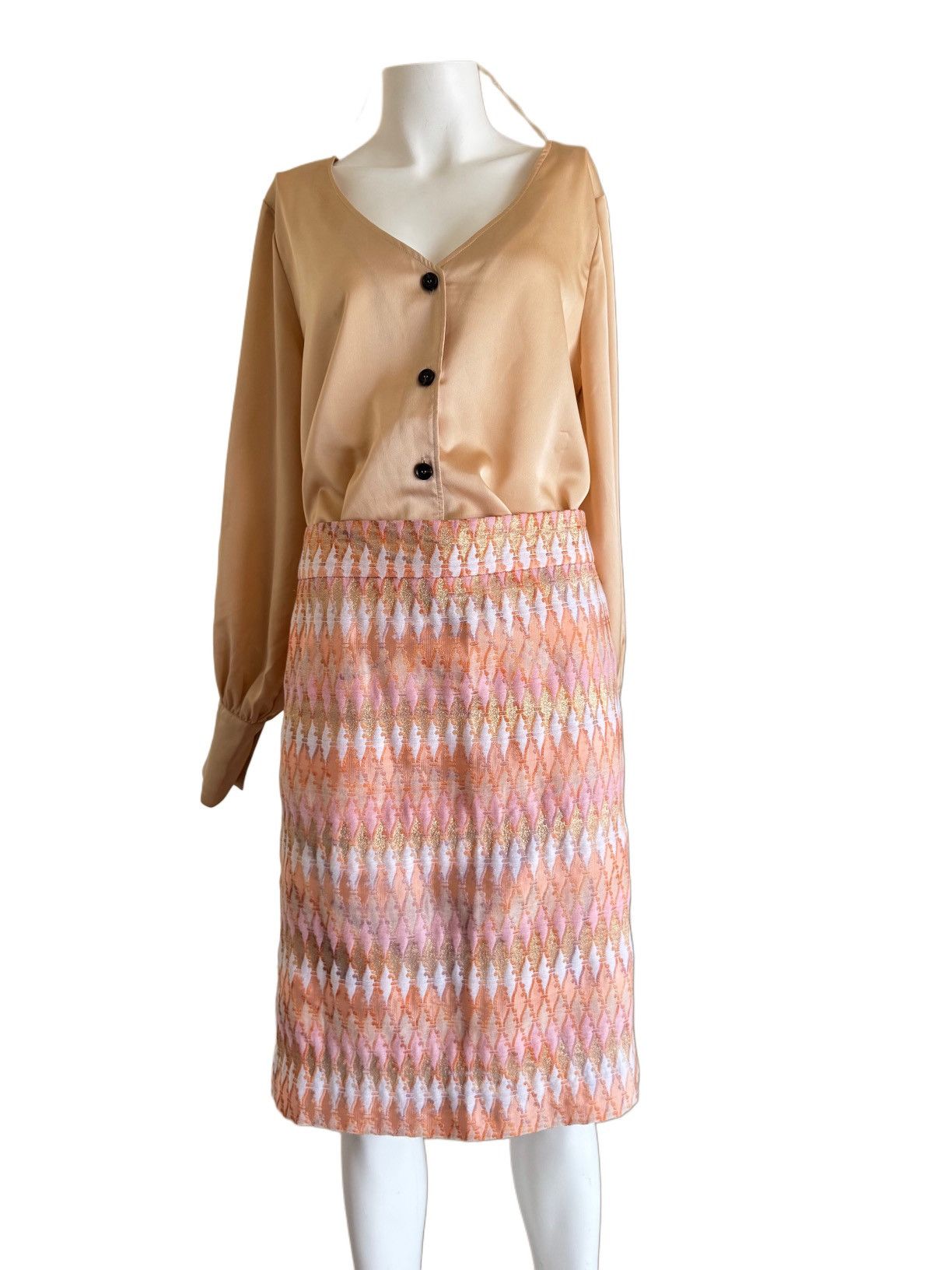 J.Crew J.Crew pink gold metallic Turkish Delight women’s size 8 Size 30" / US 8 / IT 44 - 3 Thumbnail