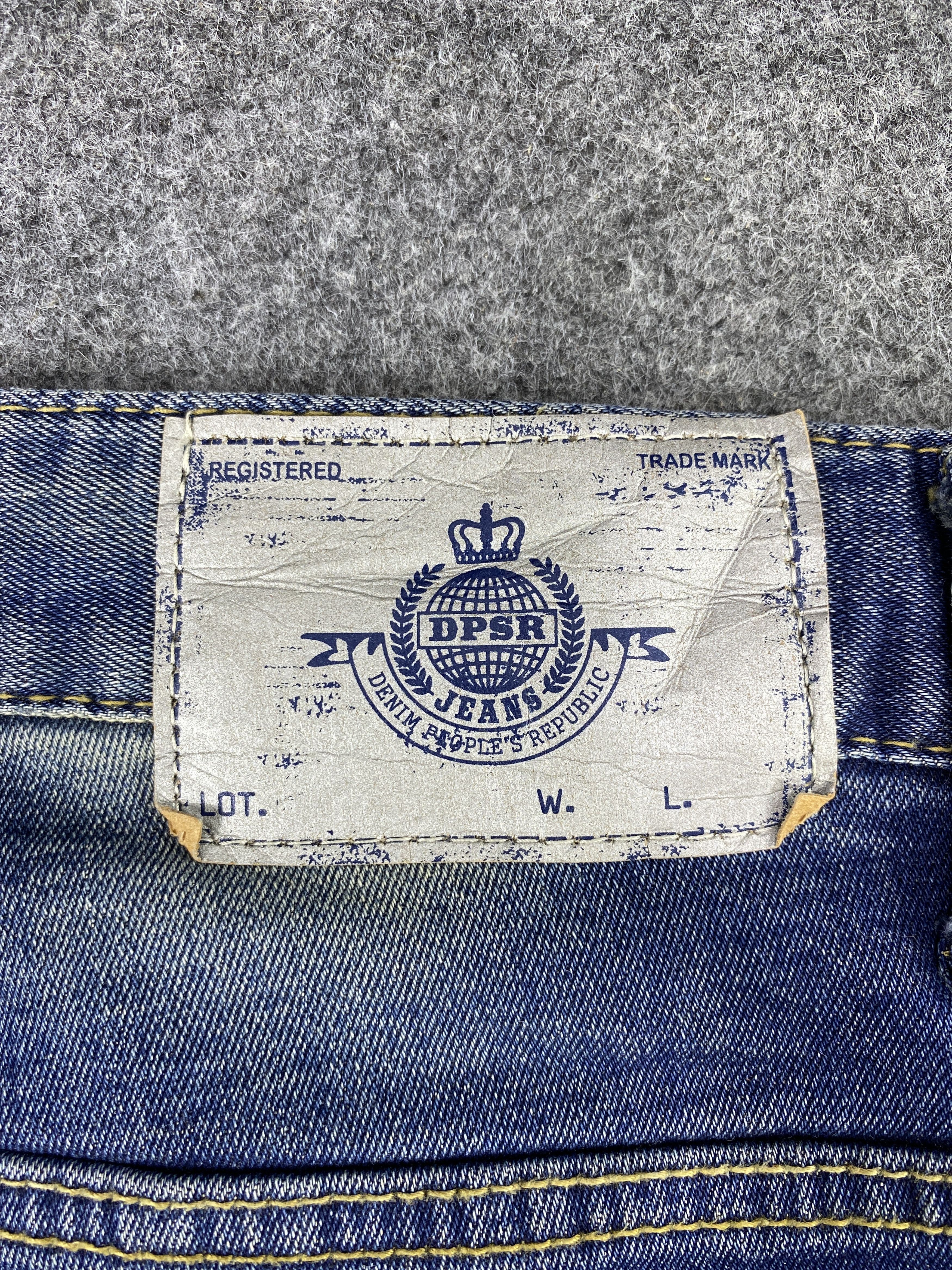 Japanese Brand Japanese Brand DPSR Distressed Blue Wash Denim - J1080 Size US 32 / EU 48 - 14 Thumbnail