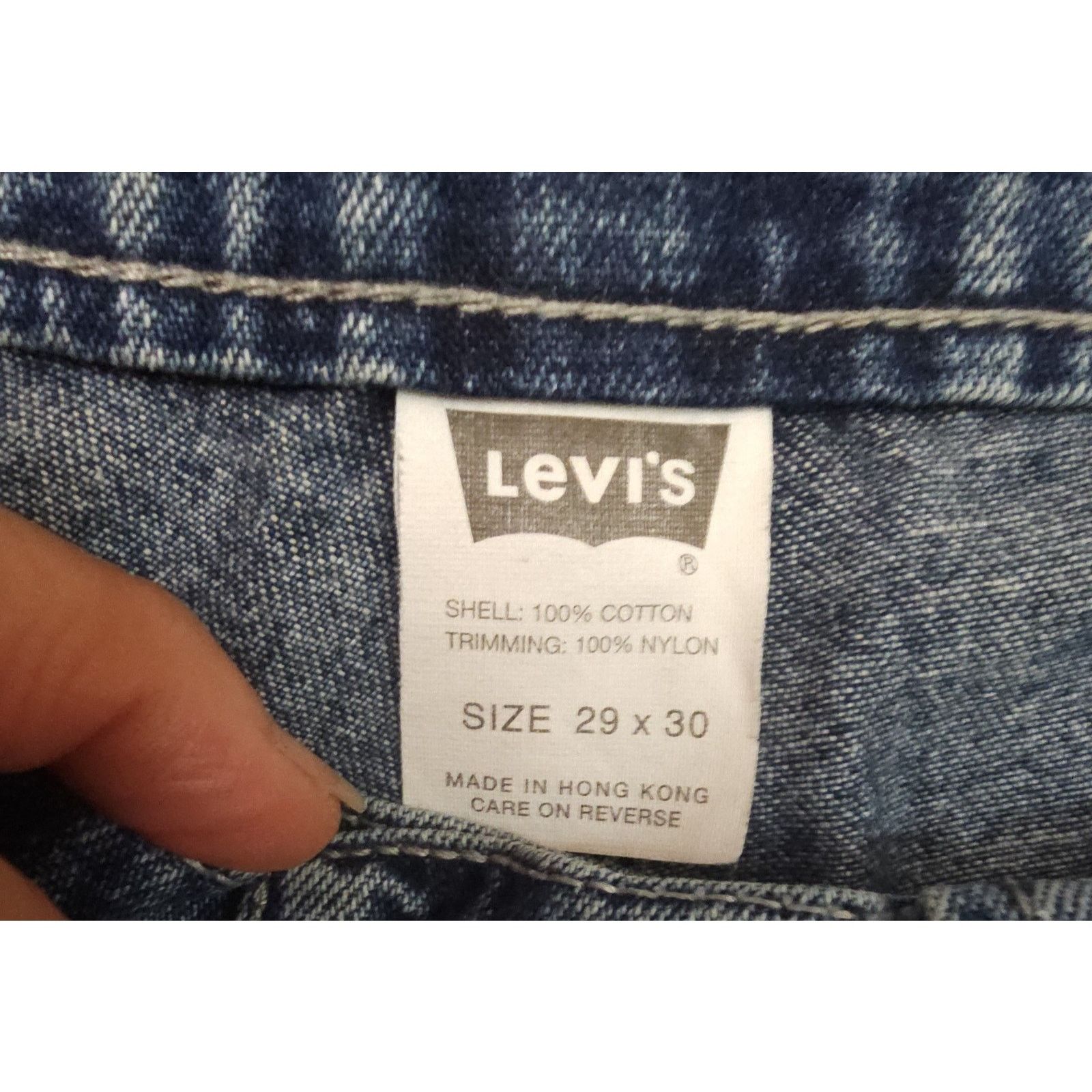 Levi's VTG LEVIS L2 BAGGY STRAIGHT CARPENTER SKATER Hong Kong Y2K Size US 29 - 10 Thumbnail
