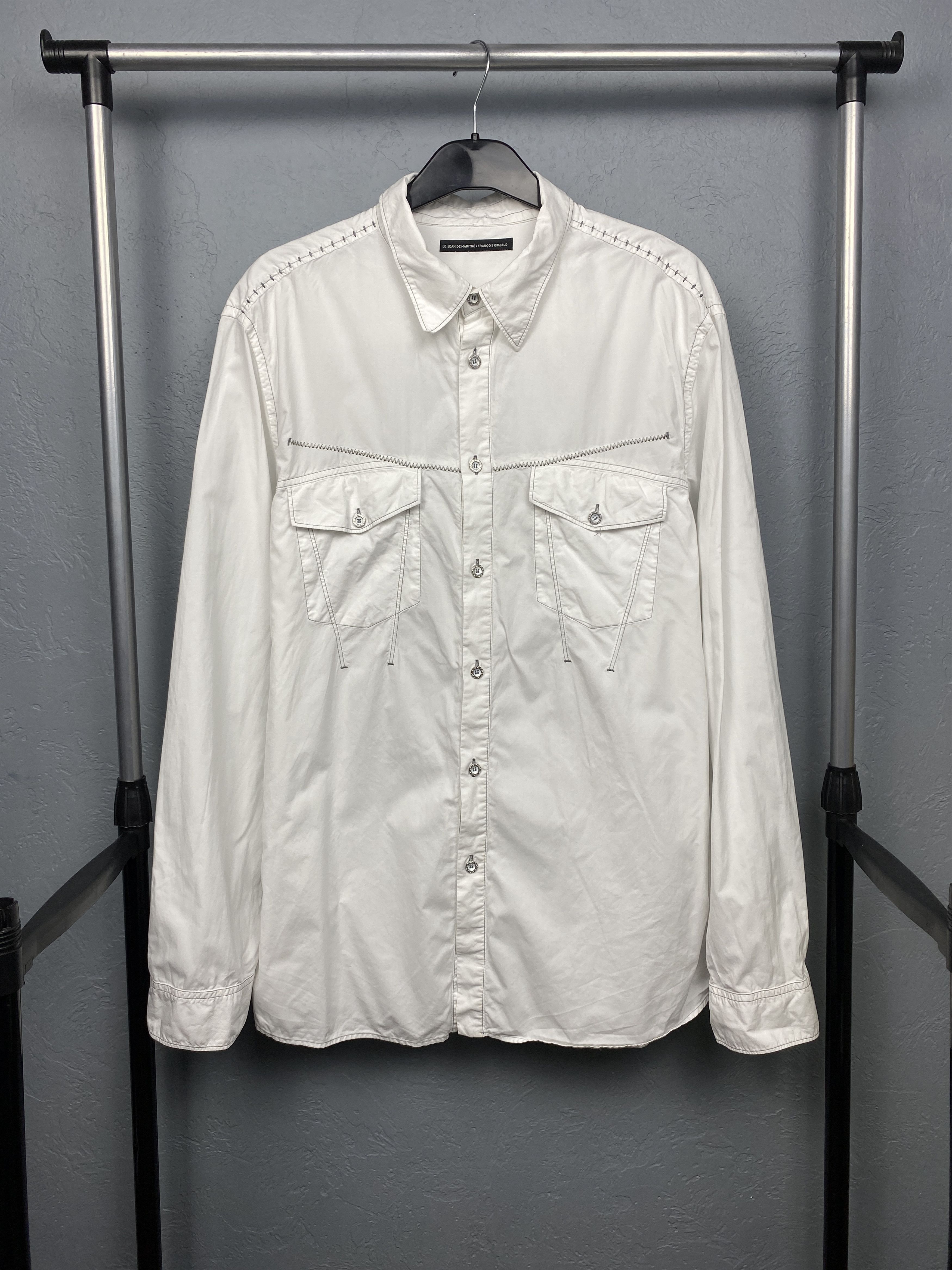Marithe + Francois Girbaud Marithe Francois Girbaud Vintage Mens Long Sleeve Shirt Size US L / EU 52-54 / 3 - 1 Thumbnail