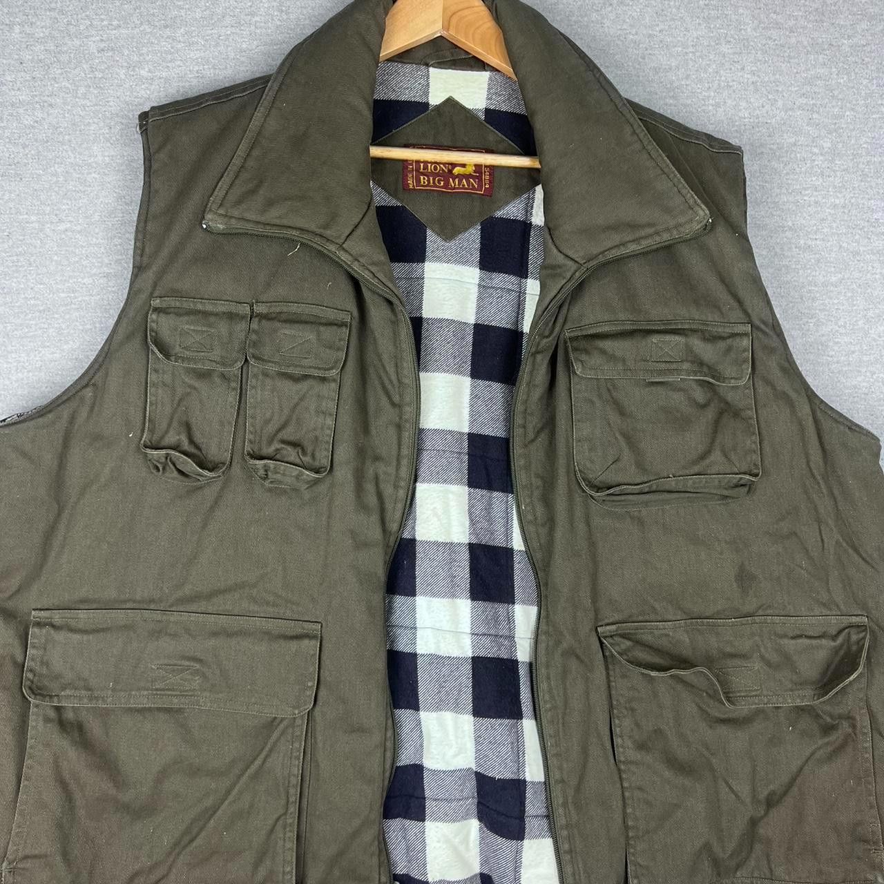 Vintage Branded Lion Vest Mens XXL Pockets Flannel Lined Size US XXL / EU 58 / 5 - 2 Thumbnail