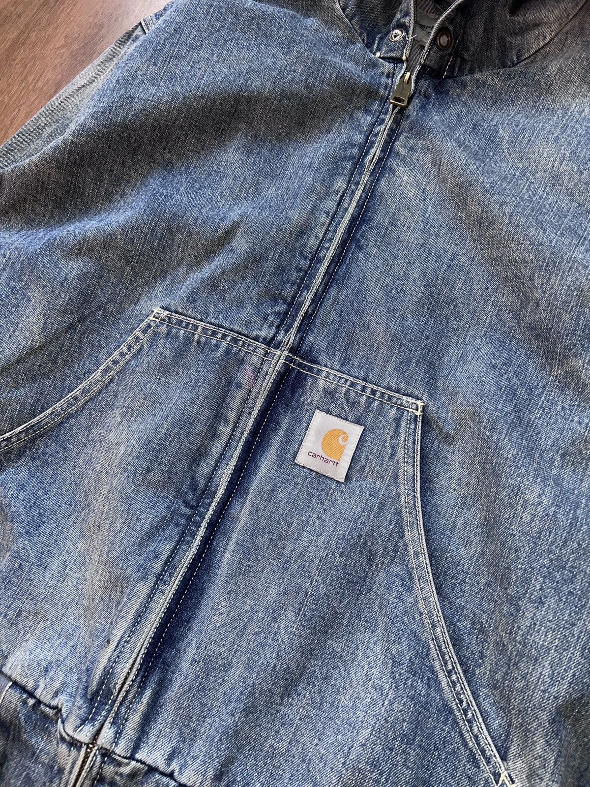 Carhartt Rare Carhartt OG Active Jacket (Denim) Size US XL / EU 56 / 4 - 4 Thumbnail