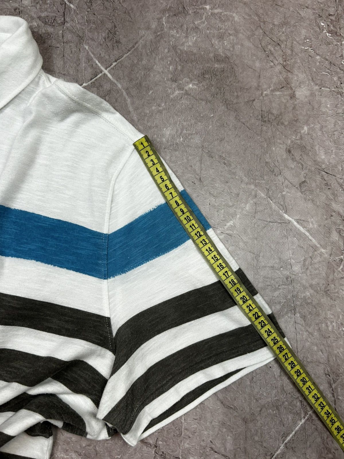 Burberry Burberry Striped Polo Shirt Size US XL / EU 56 / 4 - 11 Thumbnail