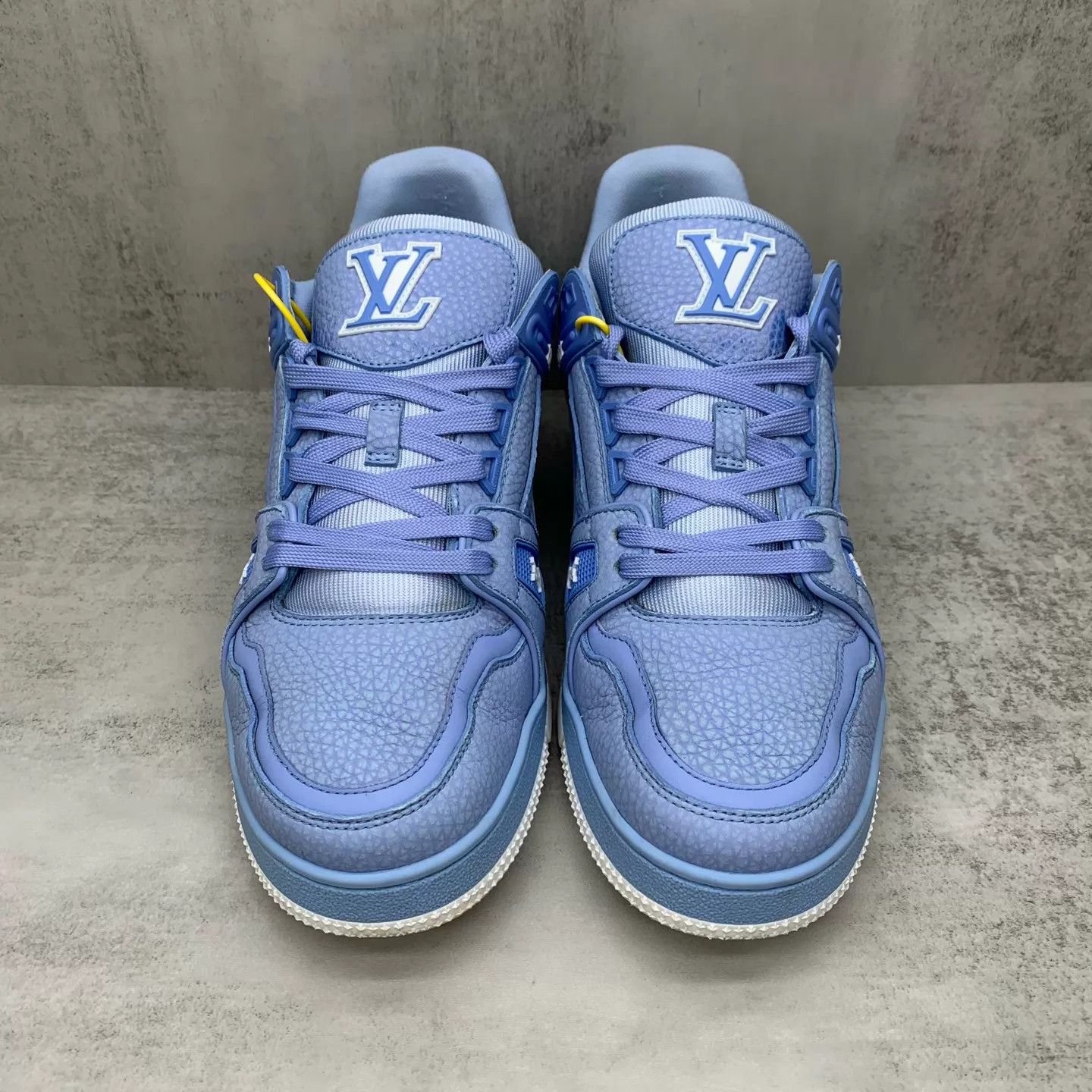 Louis Vuitton LV Trainer Blue 42 95 New Box & Accs Size US 9 / EU 42 - 4 Thumbnail