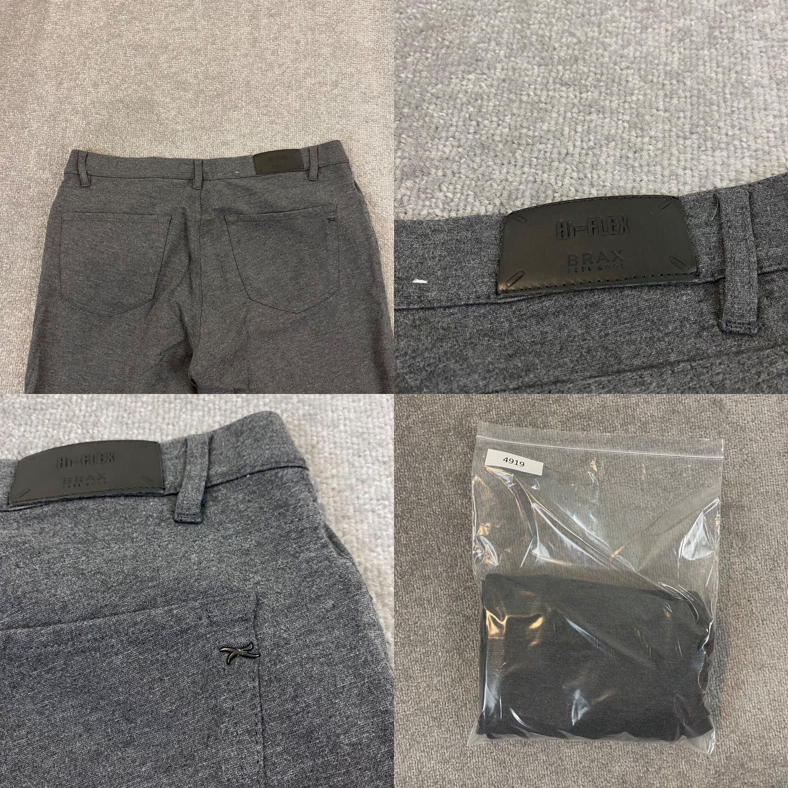 BRAX BRAX Mens Pants Chuck 5-Pocket Straight Chino Trousers Gray 36x32 Regular Waist 34 Inseam Baggy? (No) Size US 36 / EU 52 - 9 Thumbnail