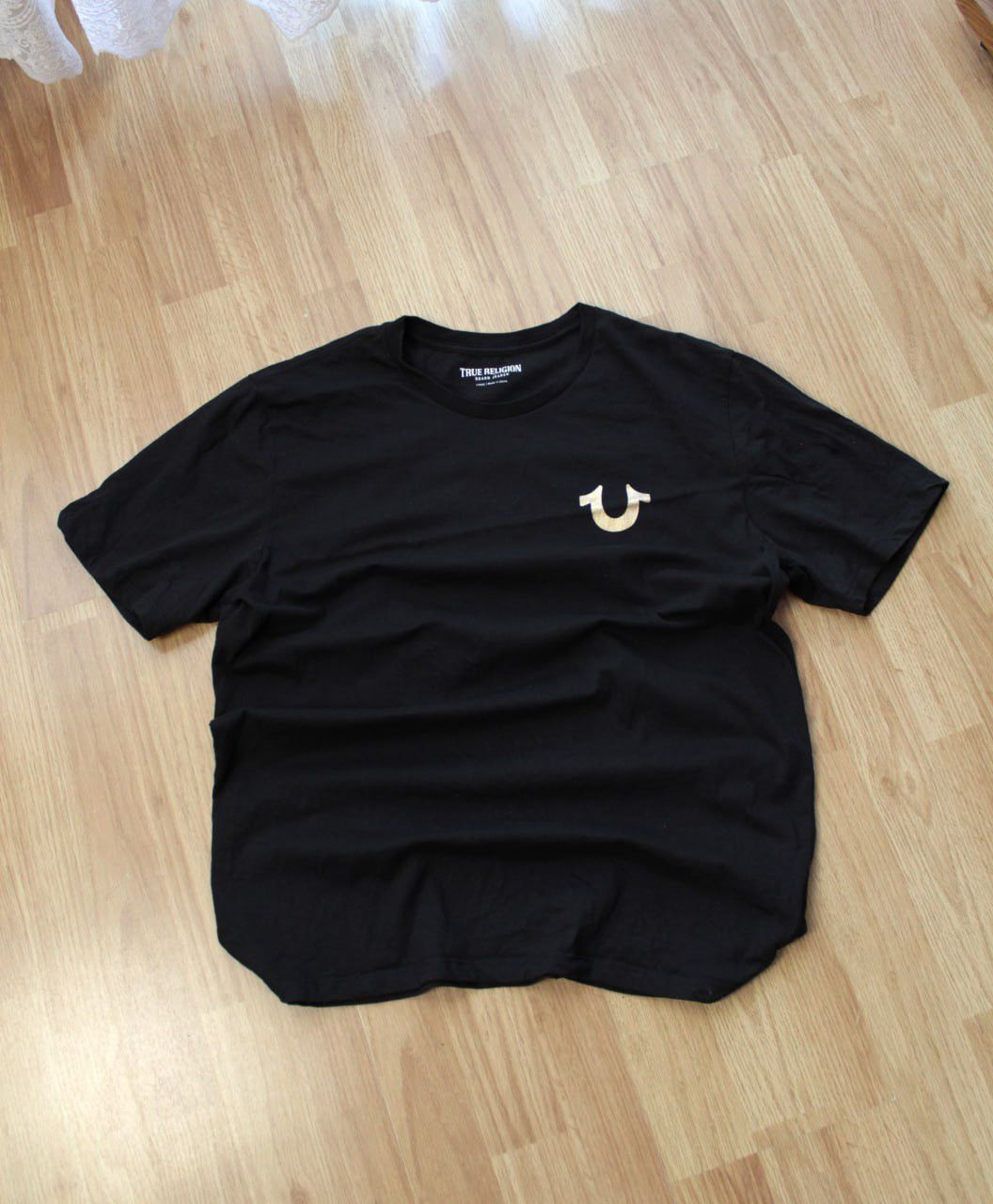 True Religion 🔥 True Religion Vintage Tee Big Logo Faded Black T Shirt Y2K Size US L / EU 52-54 / 3 - 3 Thumbnail