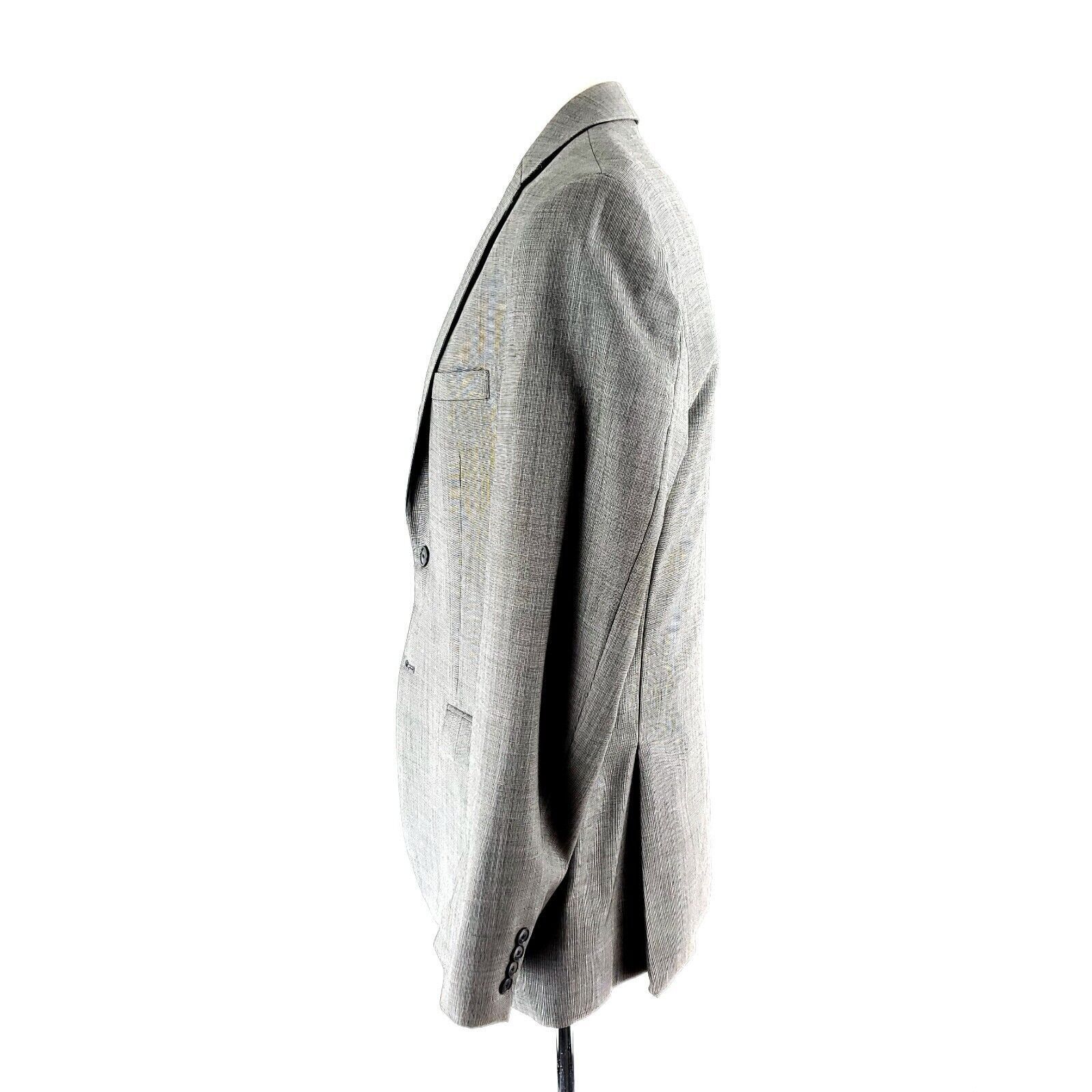 Jos. A. Bank Joseph Jos A Bank Wool 2 Button Blazer 38R Gray Star Check T Size 38R - 4 Thumbnail