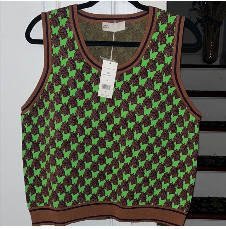 Tory Burch Tory Burch Viscose Jacquard Tank Size XL / US 12-14 / IT 48-50 - 1 Thumbnail