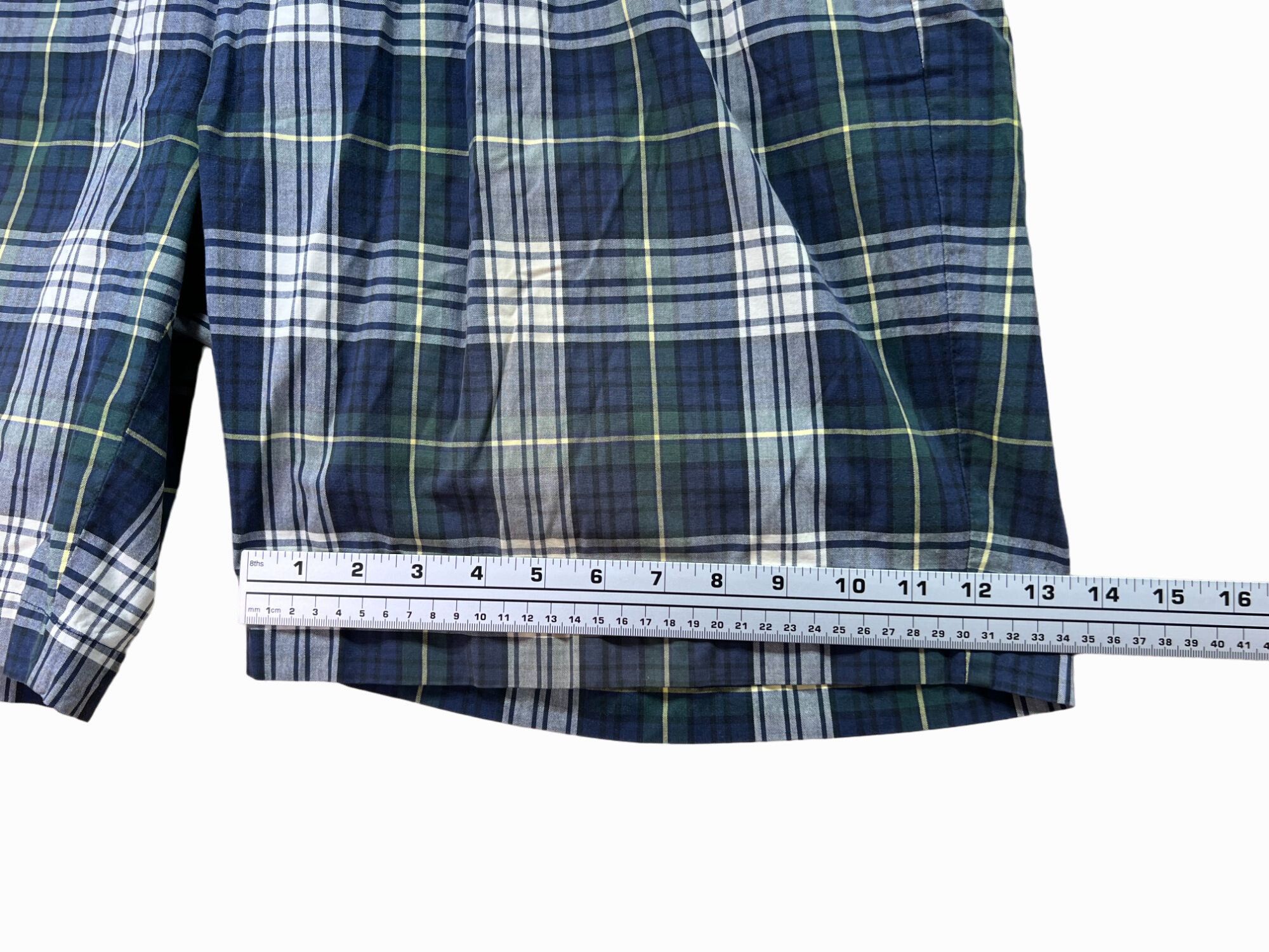 Nautica NAUTICA - Men's Plaid Golf Casual Shorts - Blue - 40W Size US 40 / EU 56 - 8 Thumbnail