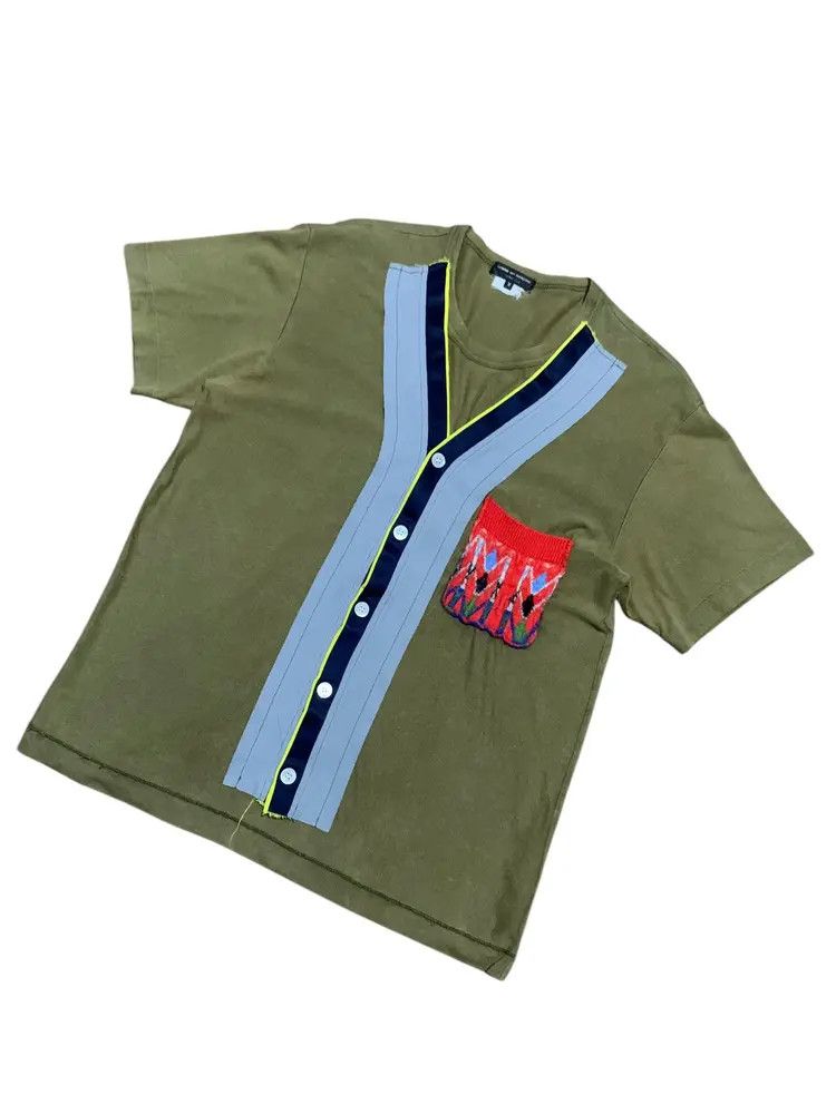 Comme des Garcons Homme Plus CDGH Plus wool pocket baseball reconstructed shirt style Size US M / EU 48-50 / 2 - 2 Thumbnail