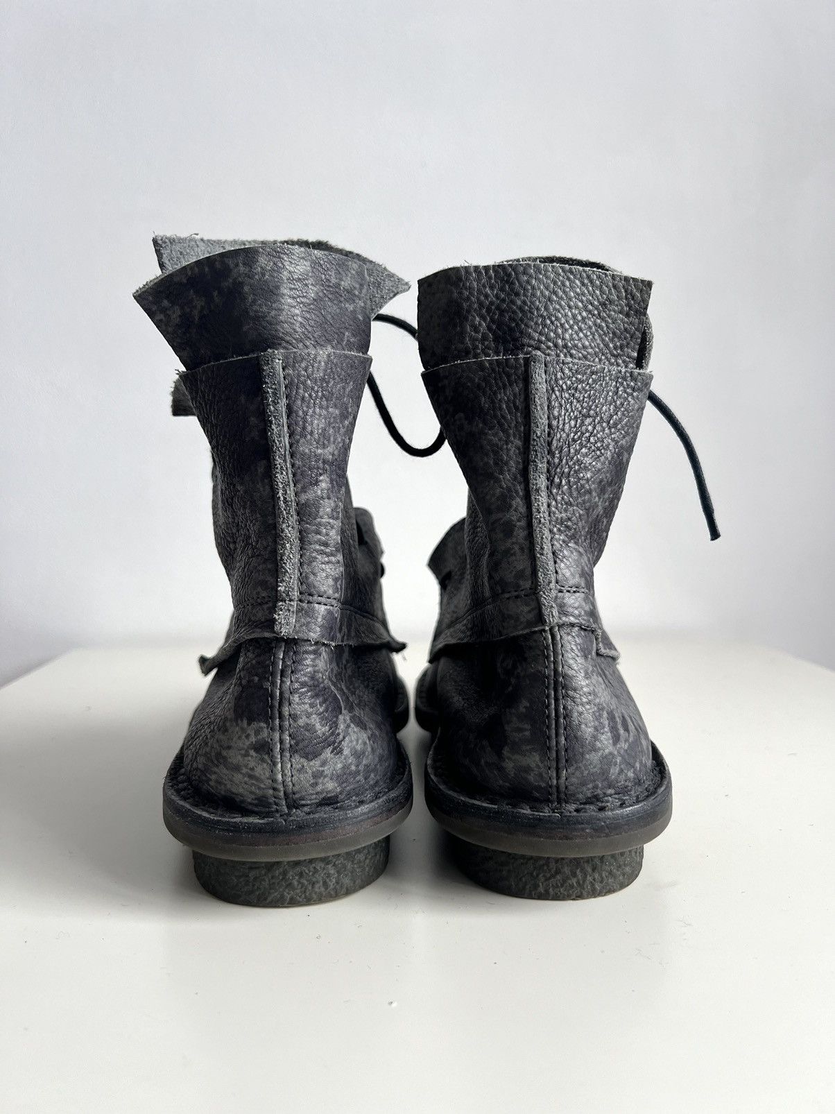 Trippen Trippen Solid Indigo Drip Leather Ankle Boots Size US 7.5 / EU 40-41 - 11 Thumbnail