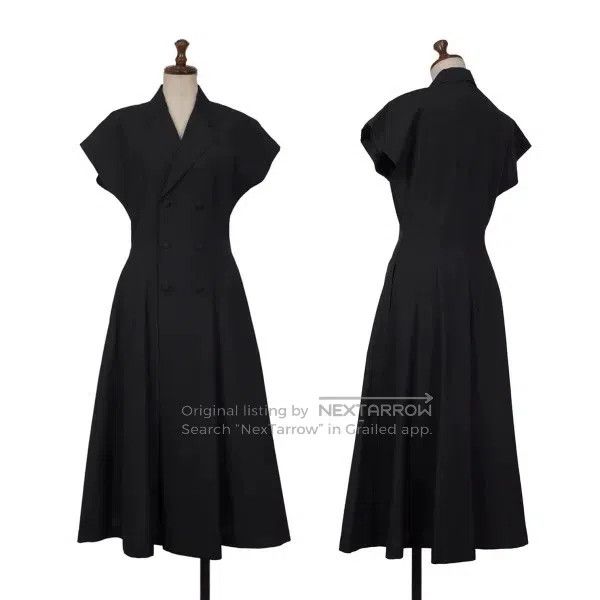 Comme des Garcons Comme Des Garcons Navy blue vintage double-breasted dress Size S / US 4 / IT 40 - 1 Thumbnail