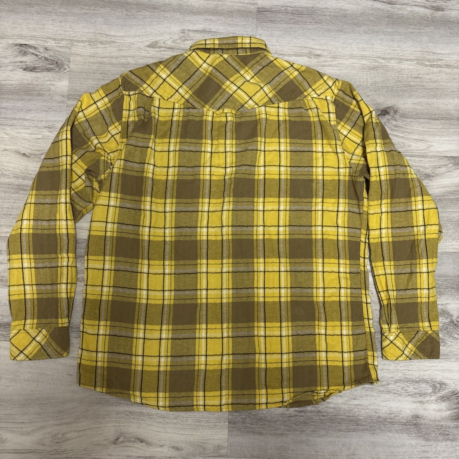Other MR BALLEN Shirt Mens XL Yellow Black Plaid Flannel Strange D Size US XL / EU 56 / 4 - 9 Thumbnail