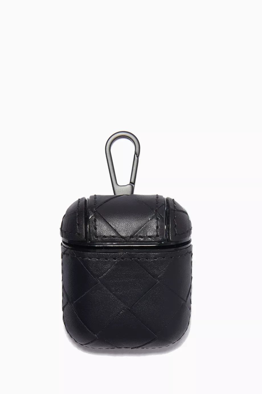 Bottega Veneta BOTTEGA VENETA black intrecciato leather strap