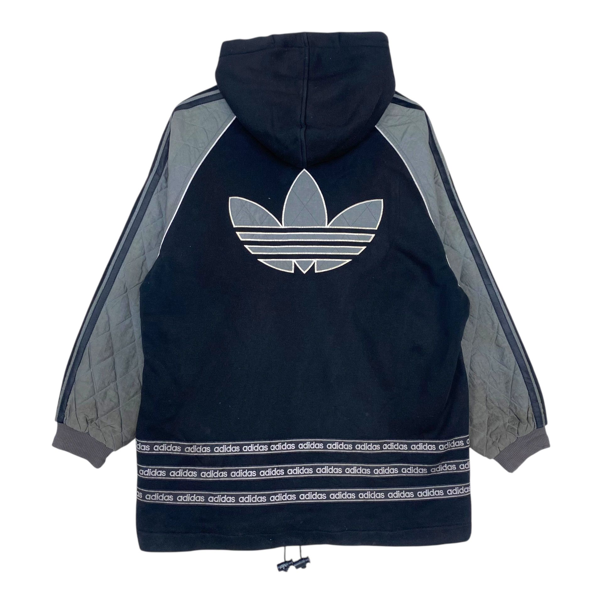 Adidas 💥90s ADIDAS RUN DMC HOODED ZIPPER JACKET Size US L / EU 52-54 / 3 - 6 Thumbnail