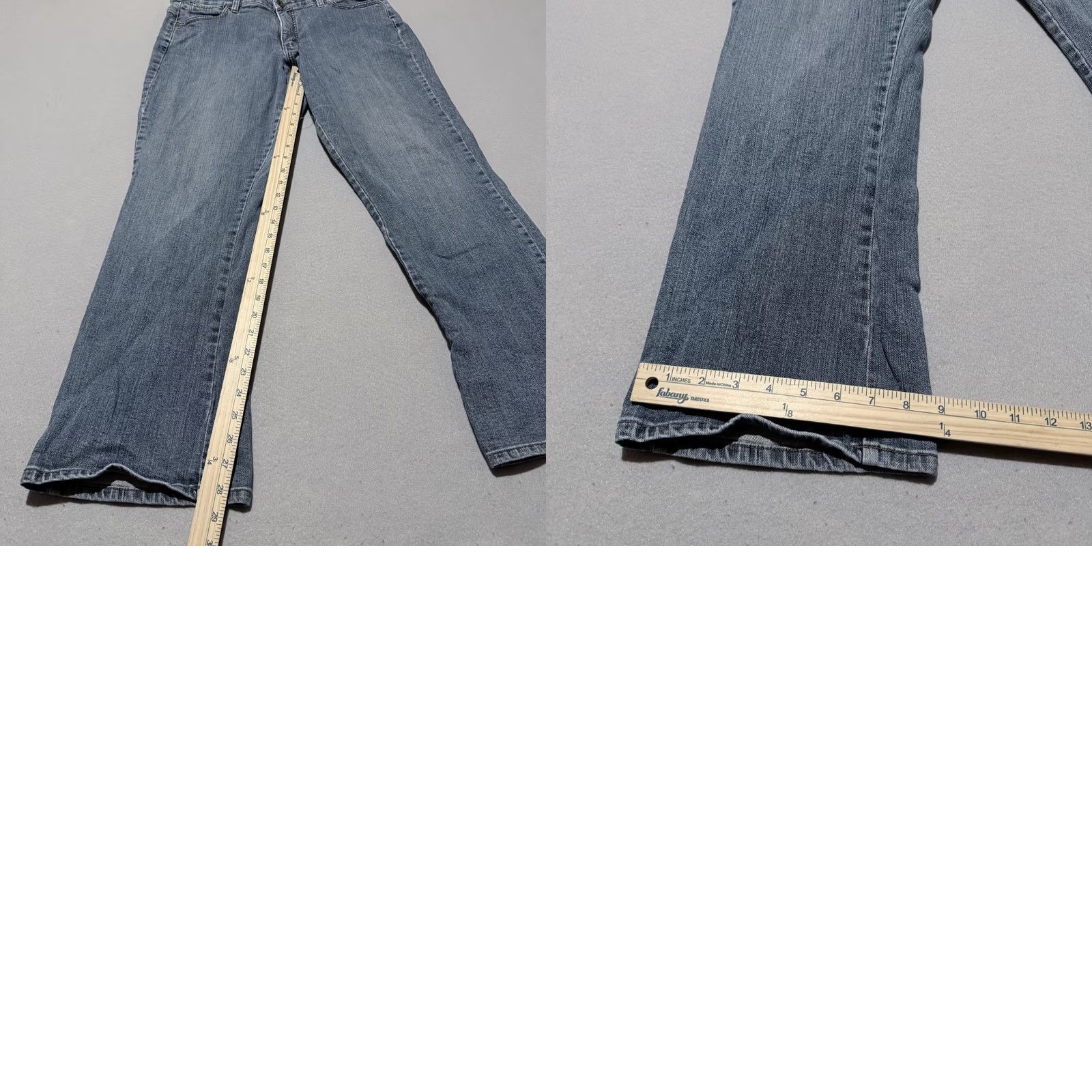 Lee Vintage Lee Jeans Bootcut Blue Denim 33x28.5 Men Regular Comfort Waistband 5-Pocket Style Denim Jeans Brown Logo - City College Theme Size US 33 - 9 Thumbnail