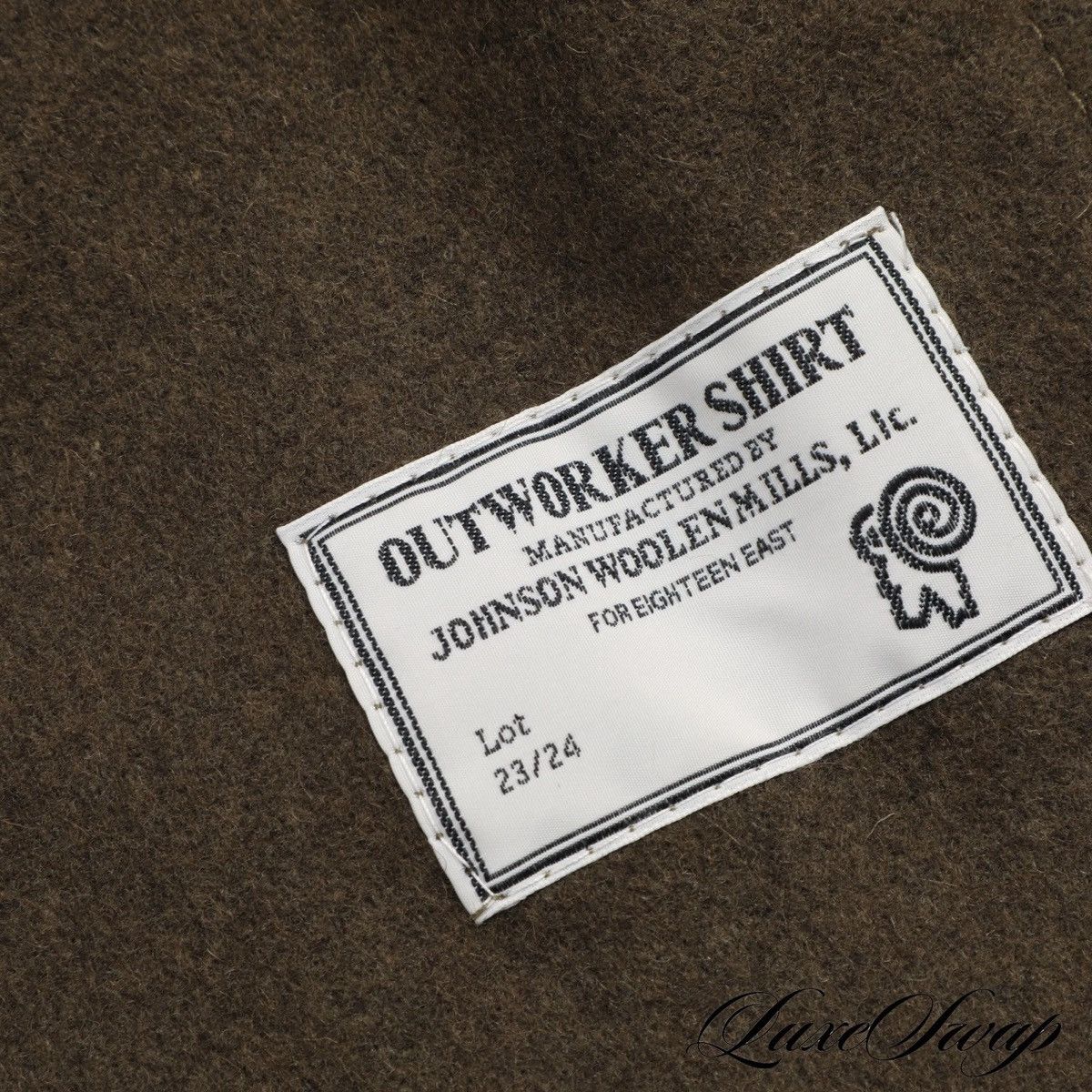 18 East 18 East x Johnson Mills Made in USA Olive Tweed Zip 2XL Size US XXL / EU 58 / 5 - 5 Thumbnail