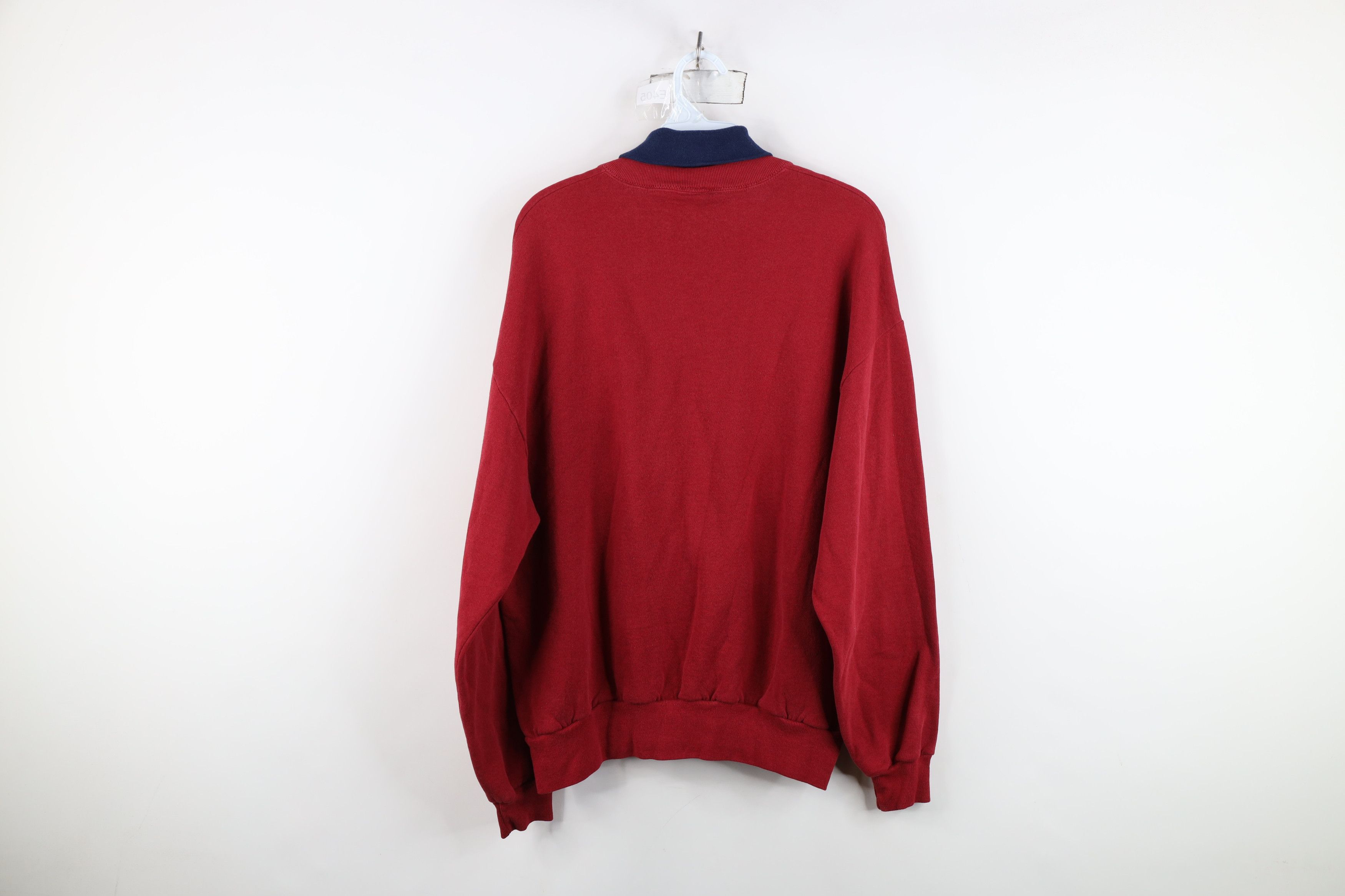 Vintage Vintage 90s Streetwear Heart Turtleneck Sweatshirt USA Size L / US 10 / IT 46 - 11 Thumbnail