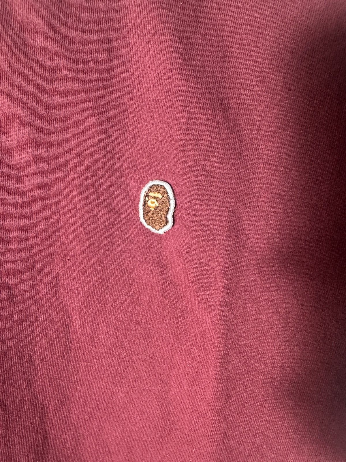 Bape Bape Small Logo Maroon T-Shirt Size US S / EU 44-46 / 1 - 3 Thumbnail