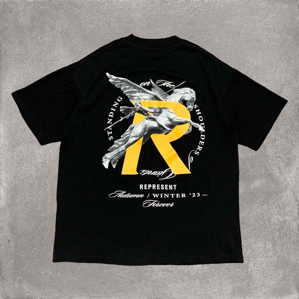 Represent Clo. Represent Small Giants Graphic Jet Black Tee Size US S / EU 44-46 / 1 - 1 Thumbnail