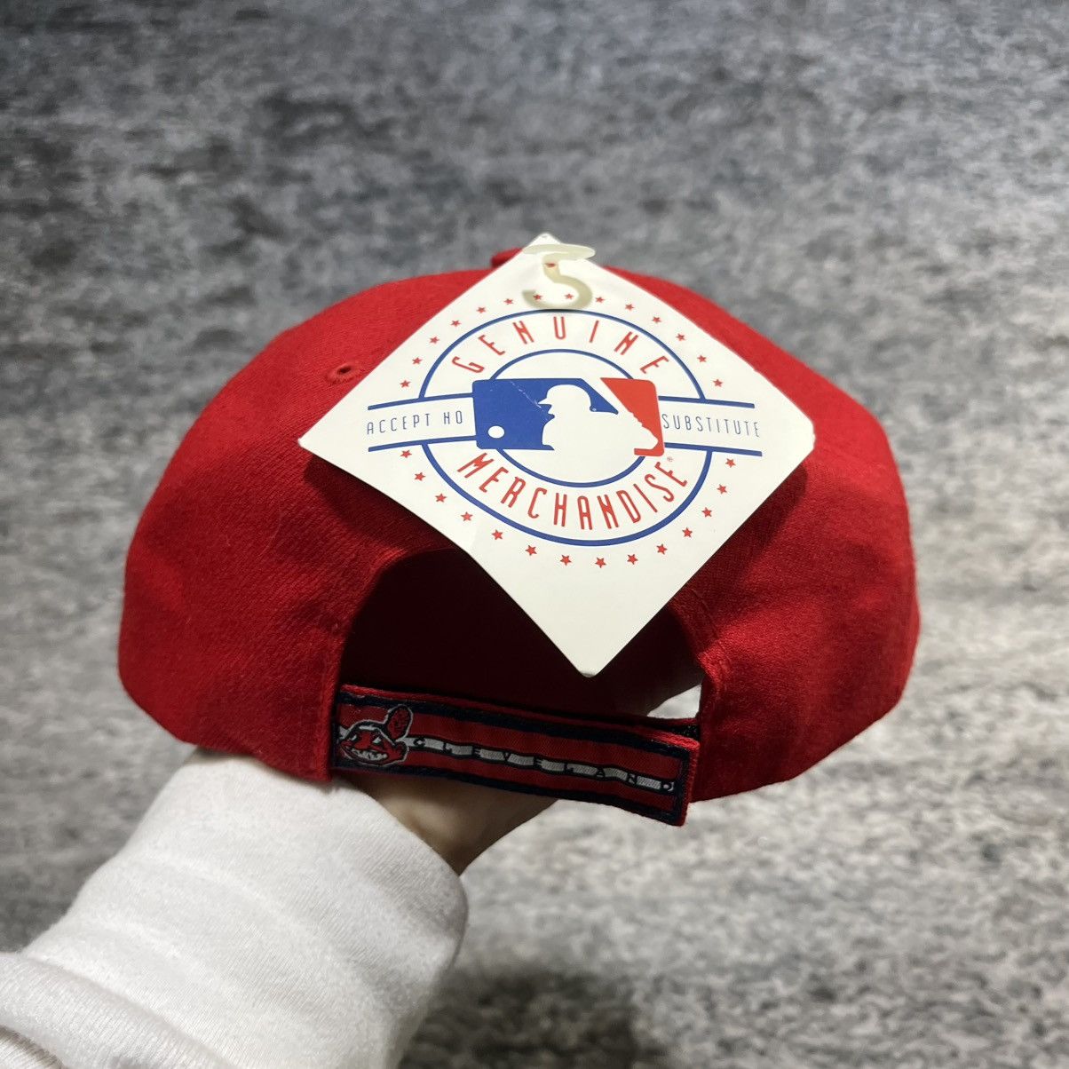 MLB Vintage Cleveland Indians 100 Years 2001 Red Wahoo Hat NEW Size ONE SIZE - 3 Thumbnail
