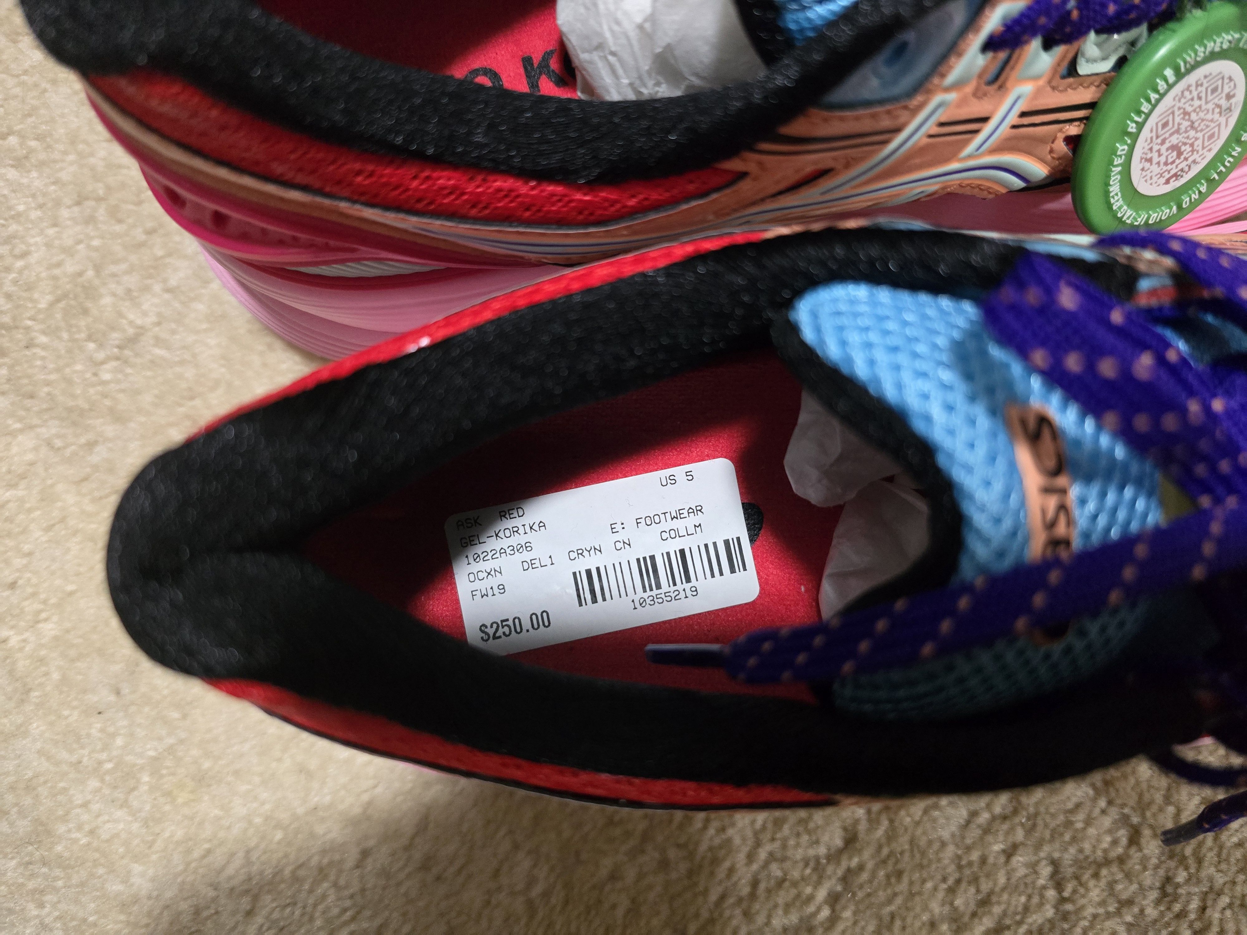 Asics × Kiko Kostadinov Asics Kiko Kostadinov Red Alert Size US 5 / IT 35 - 4 Thumbnail