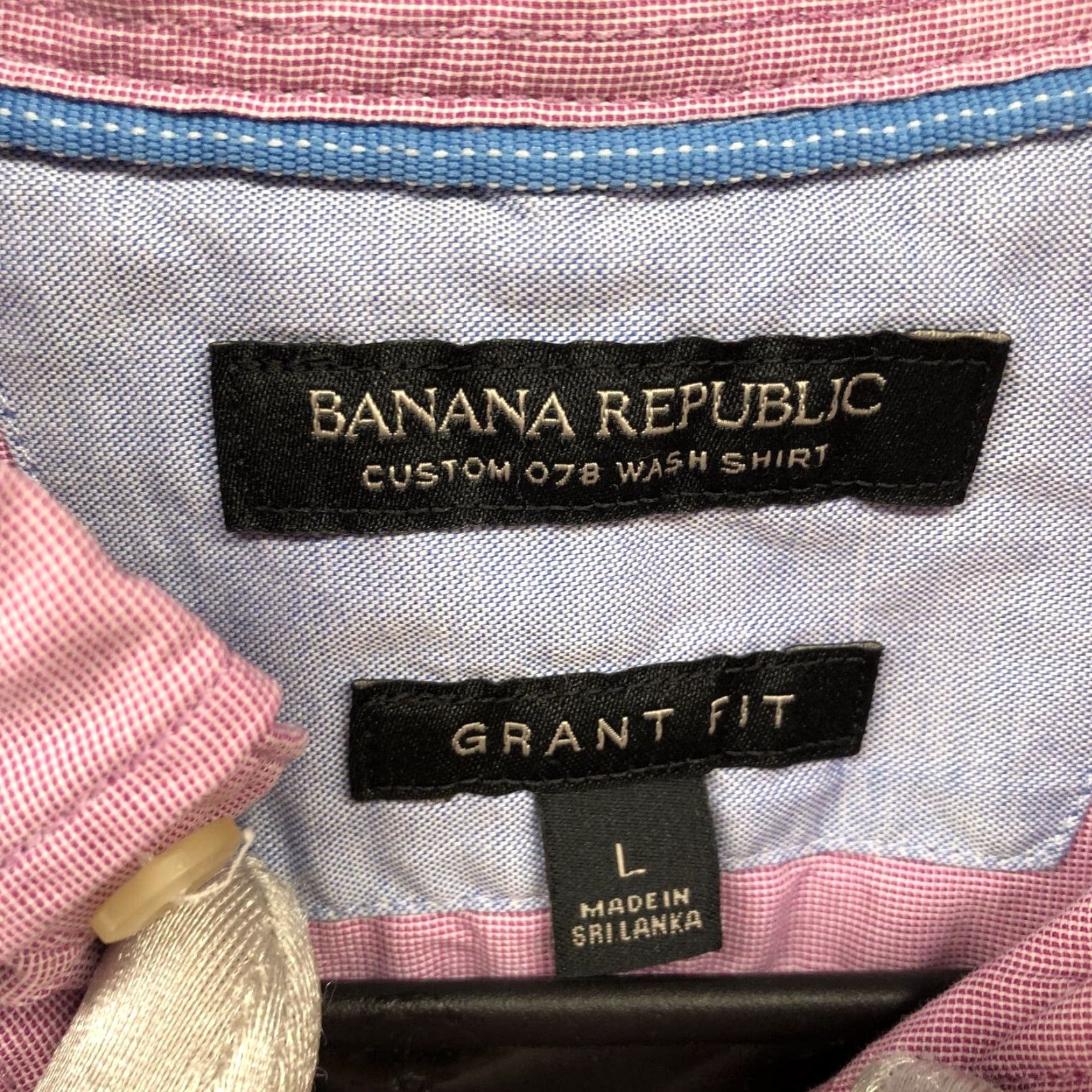 Banana Republic Banana Republic Custom Wash Shirt Mens L Grant Fit Long Sleeve Pink Mauve Size US L / EU 52-54 / 3 - 5 Thumbnail