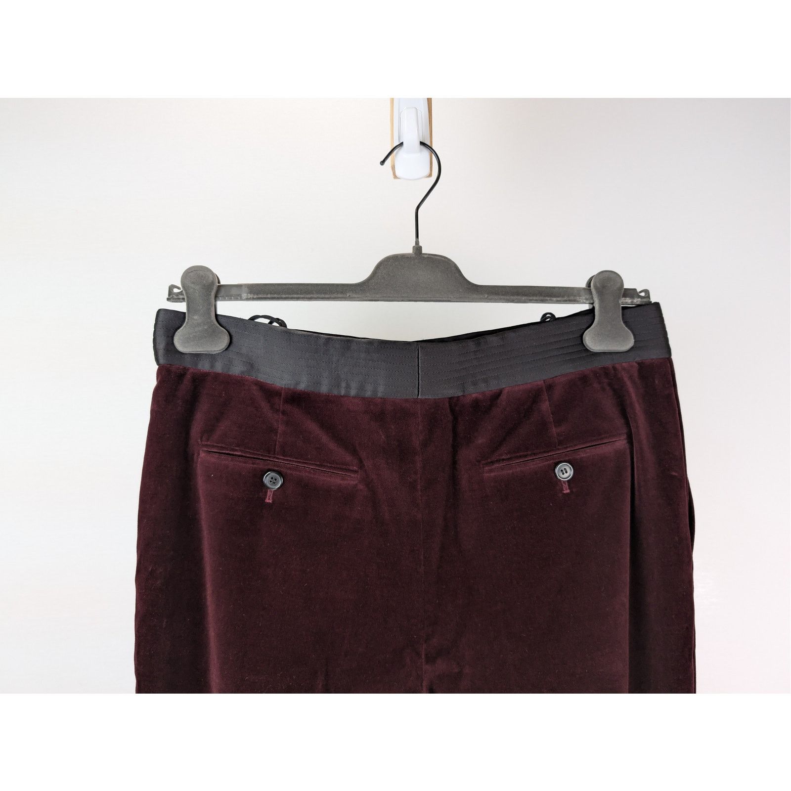 Saint Laurent Paris o1rshd1 Sweatpants / Trousers in Burgundy Size US 32 / EU 48 - 10 Thumbnail