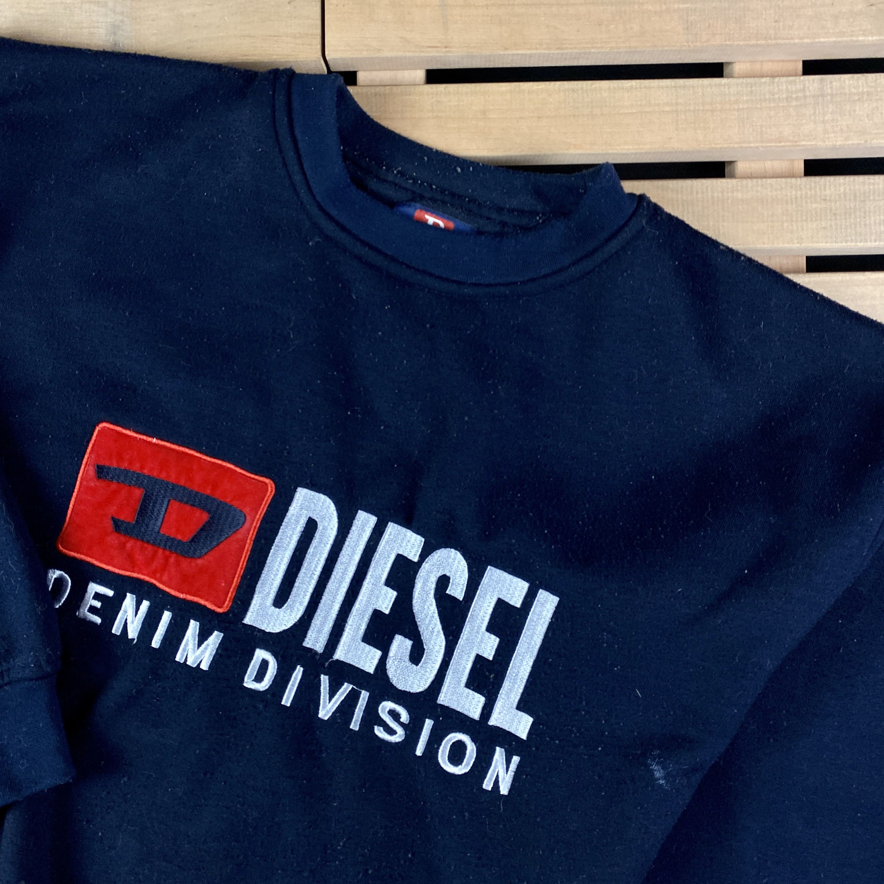 Diesel × Vintage Men’s Sweatshirt Long Sleeve Diesel Big Logo Vintage Size L Size US L / EU 52-54 / 3 - 2 Thumbnail