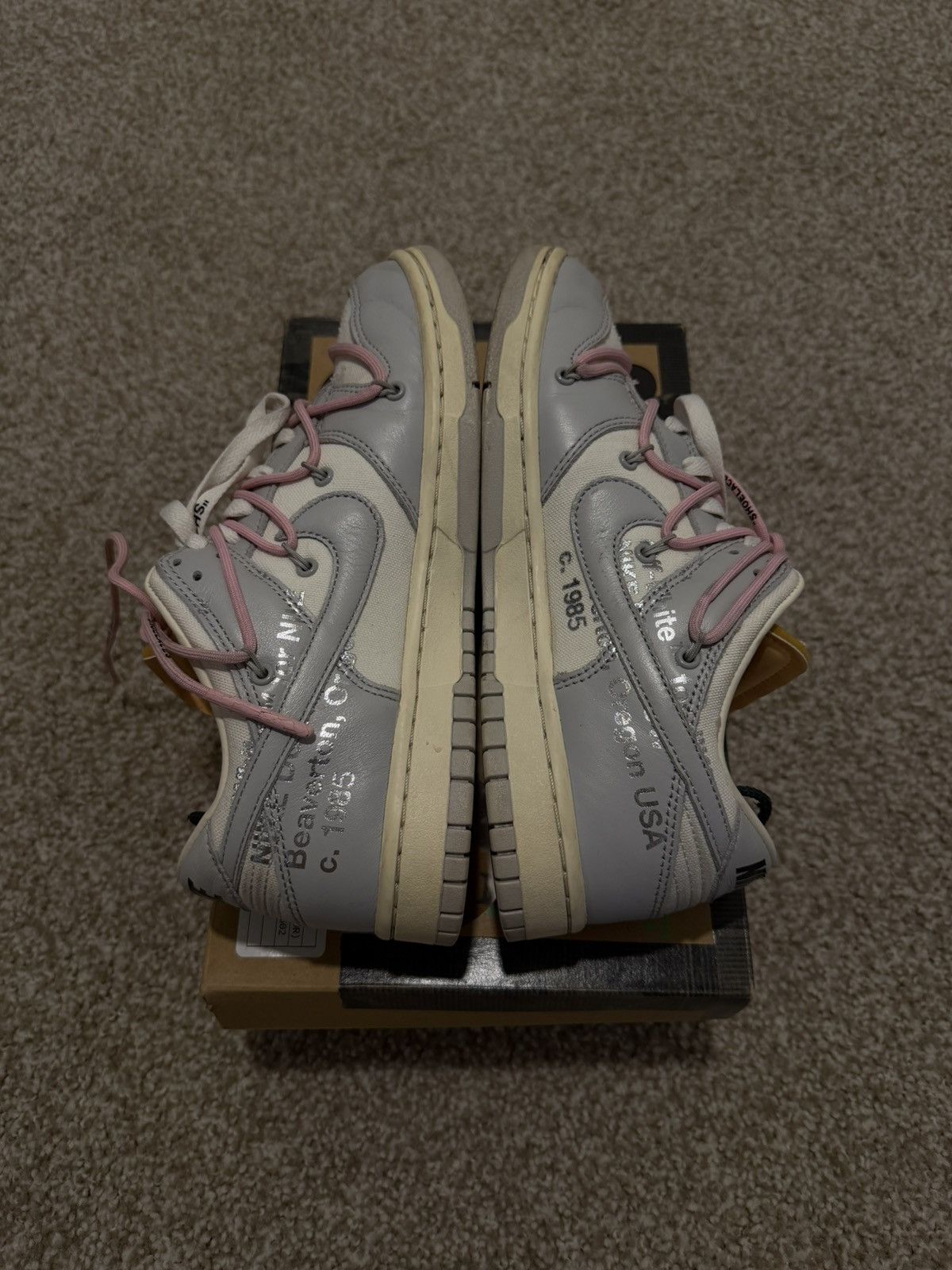 Nike × Off-White Nike Off White Dunks Lot 9 of 50 Size US 8.5 / EU 41-42 - 4 Thumbnail