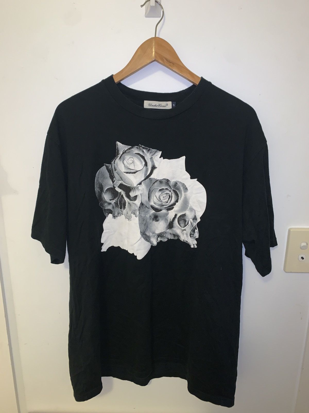 Undercover rose and skull t shirt