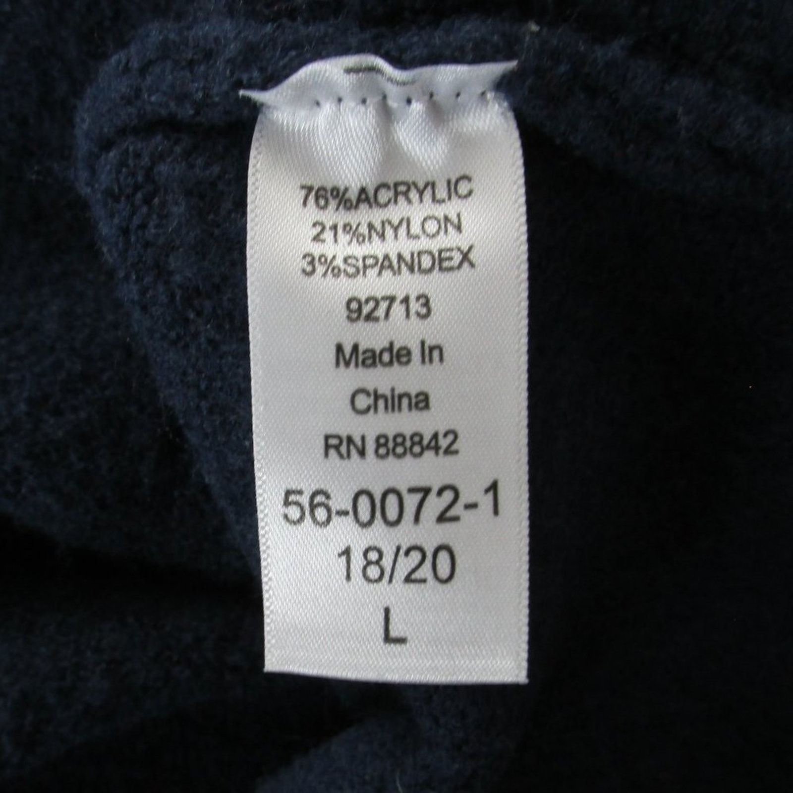 Other Ellos Navy Blue Button Pullover Stretchy Long Sleeve Sweater Size L / US 10 / IT 46 - 7 Thumbnail