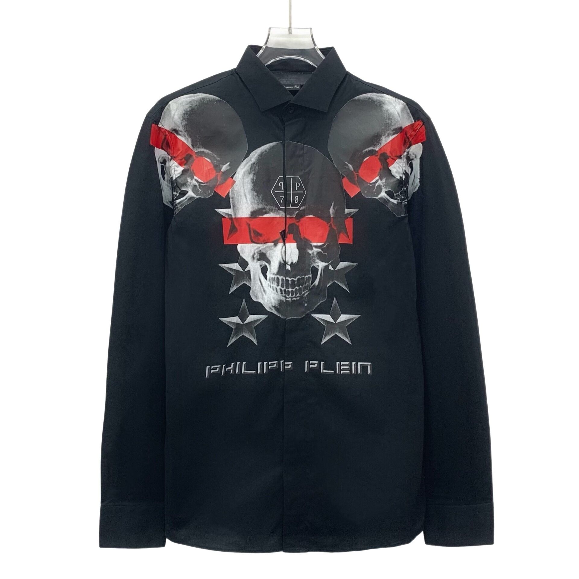 Philipp Plein Philipp Plein Skull Print Long Sleeve Shirt S Size US S / EU 44-46 / 1 - 1 Thumbnail