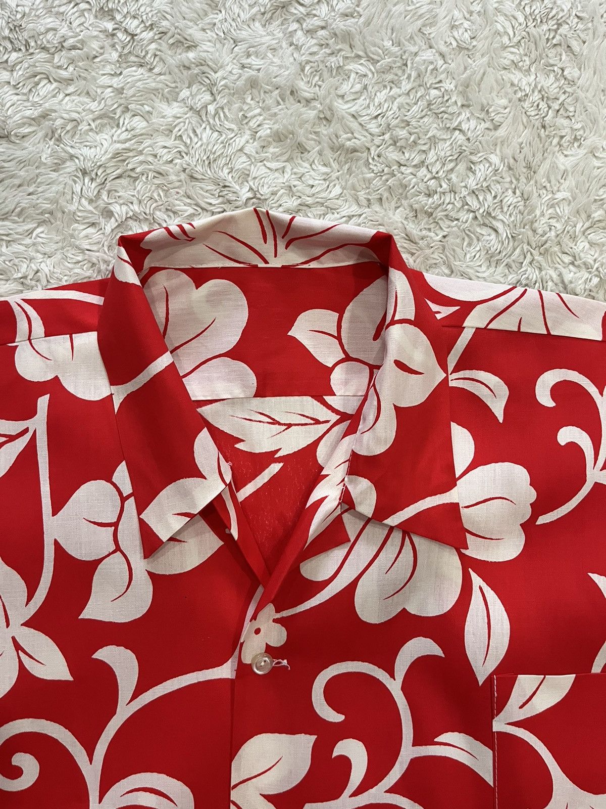 Vintage vintage 70's 80's hibiscus hawaiian selvedge shirt Size US M / EU 48-50 / 2 - 4 Thumbnail