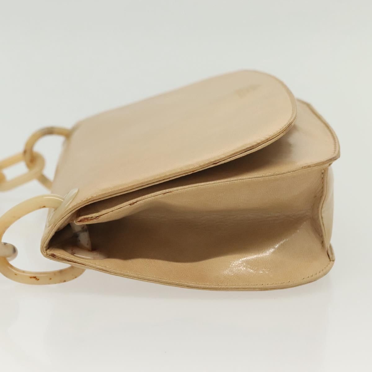 Prada PRADA Chain Shoulder Bag Leather Beige Size ONE SIZE - 5 Thumbnail
