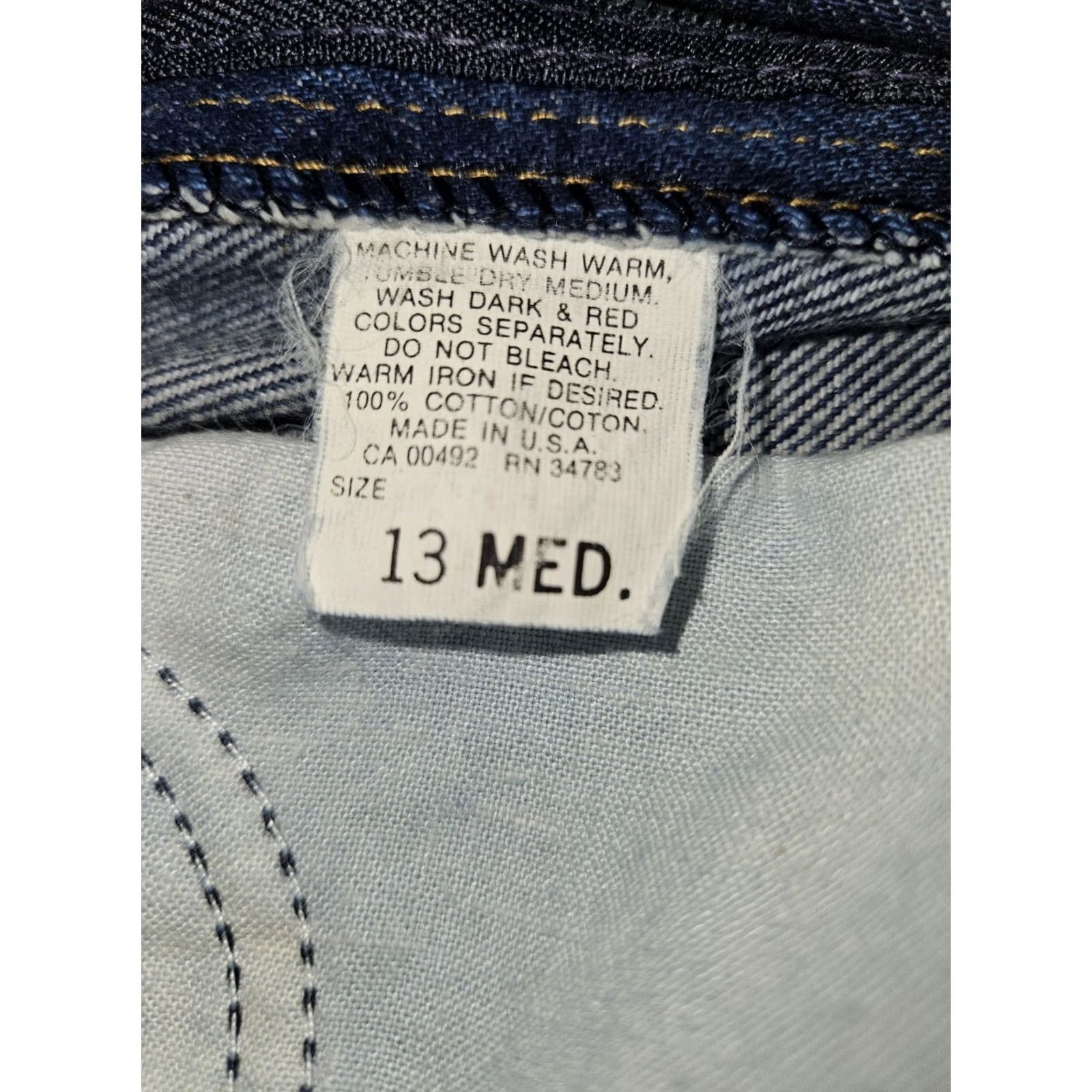 Lee VINTAGE LEE Jeans Women Medium Regular 26 30 High Rise Blue Denim USA 80s 90s Size 32" / US 10 / IT 46 - 2 Thumbnail