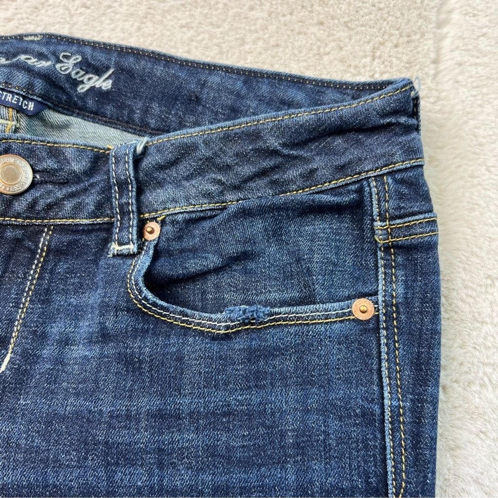 American Eagle Outfitters American Eagle Skinny Kick Flare Jeans Sz 10 Stretch Bootcut Size 32" / US 10 / IT 46 - 4 Thumbnail
