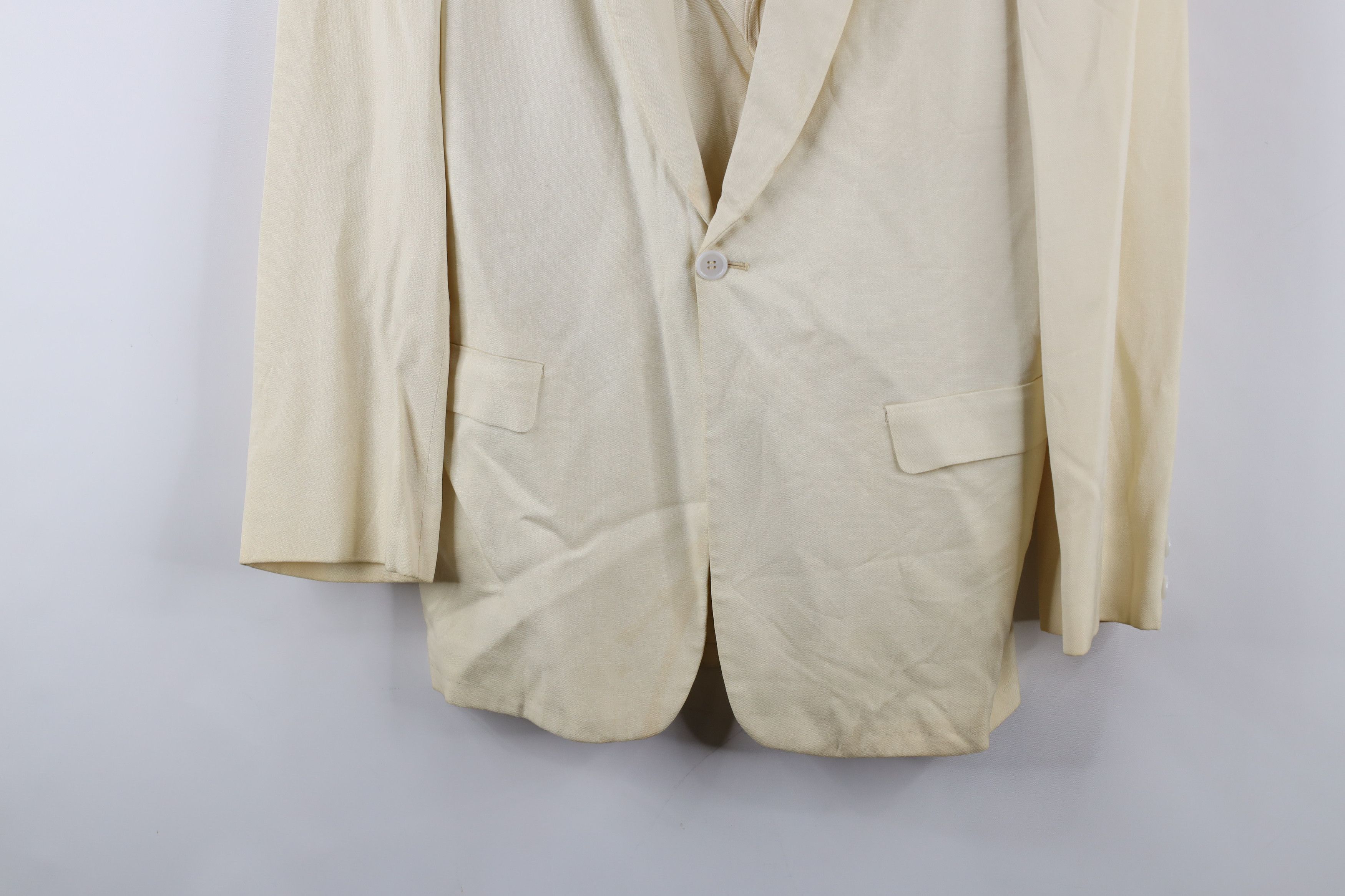Vintage Vintage 50s Rockabilly Rayon One Button Suit Coat USA Size US L / EU 52-54 / 3 - 3 Thumbnail