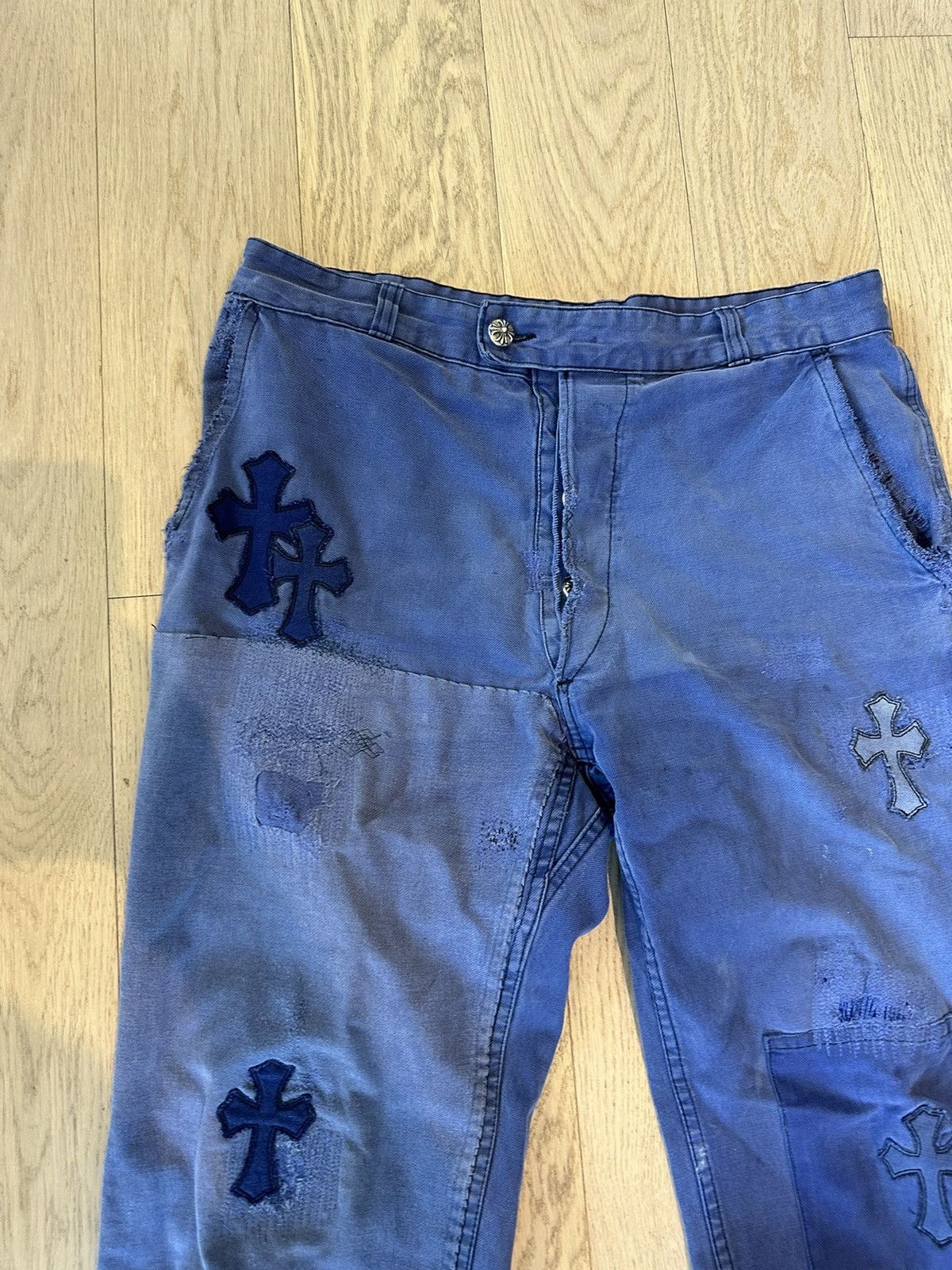 Chrome Hearts Chrome Hearts FRENCH Cross Patch Jeans 31 32 33 Size US 31 - 2 Thumbnail