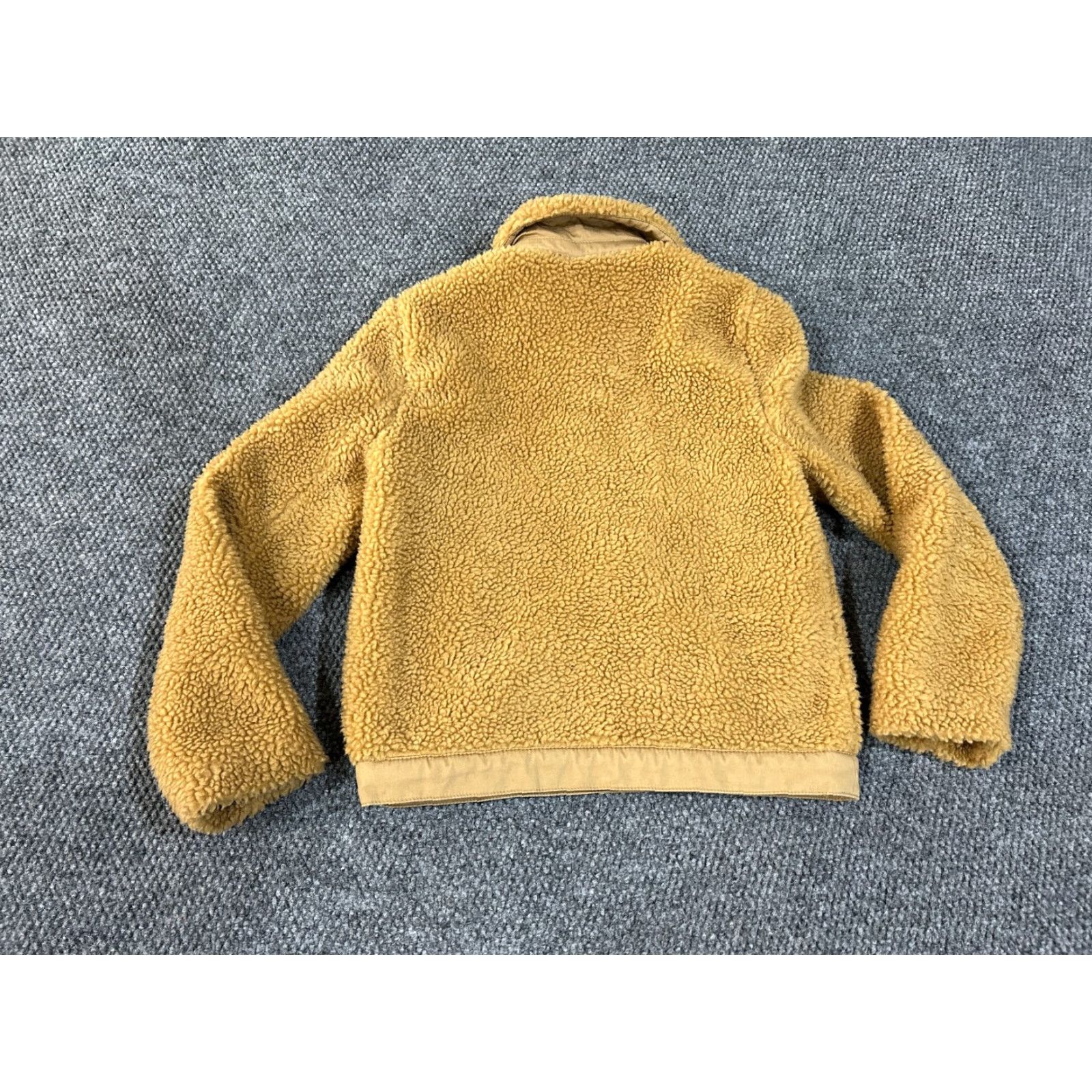 Madewell Madewell Jacket Women XS Tan Teddy Fleece Snap Front Cozy Retro Solid Brown Long Sleeve Mid-Length Regular Fit Vintage: No Size XS / US 0-2 / IT 36-38 - 6 Thumbnail