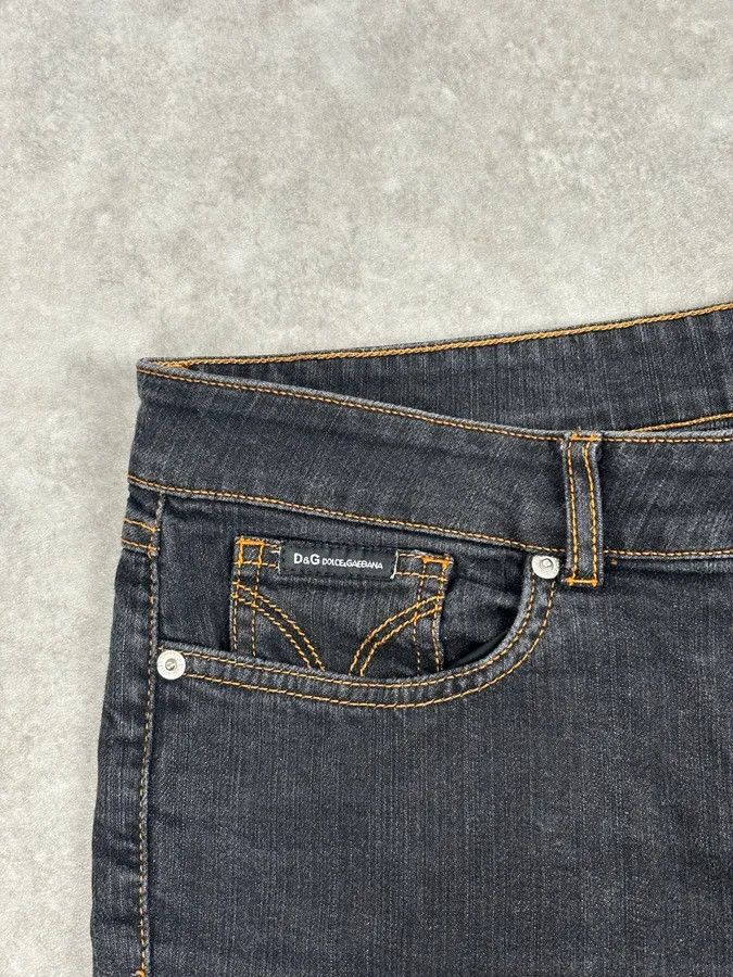 Dolce & Gabbana 2000s Dolce & Gabbana Navy Brut Denim Jeans Size US 33 - 10 Thumbnail