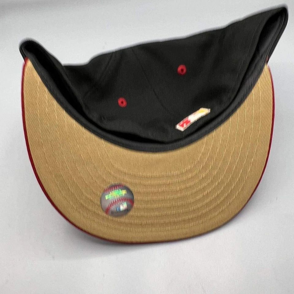 New Era Houston Astros Hat Men 7 3/8 59Fifty New Era MLB Fitted Cap Size ONE SIZE - 6 Thumbnail