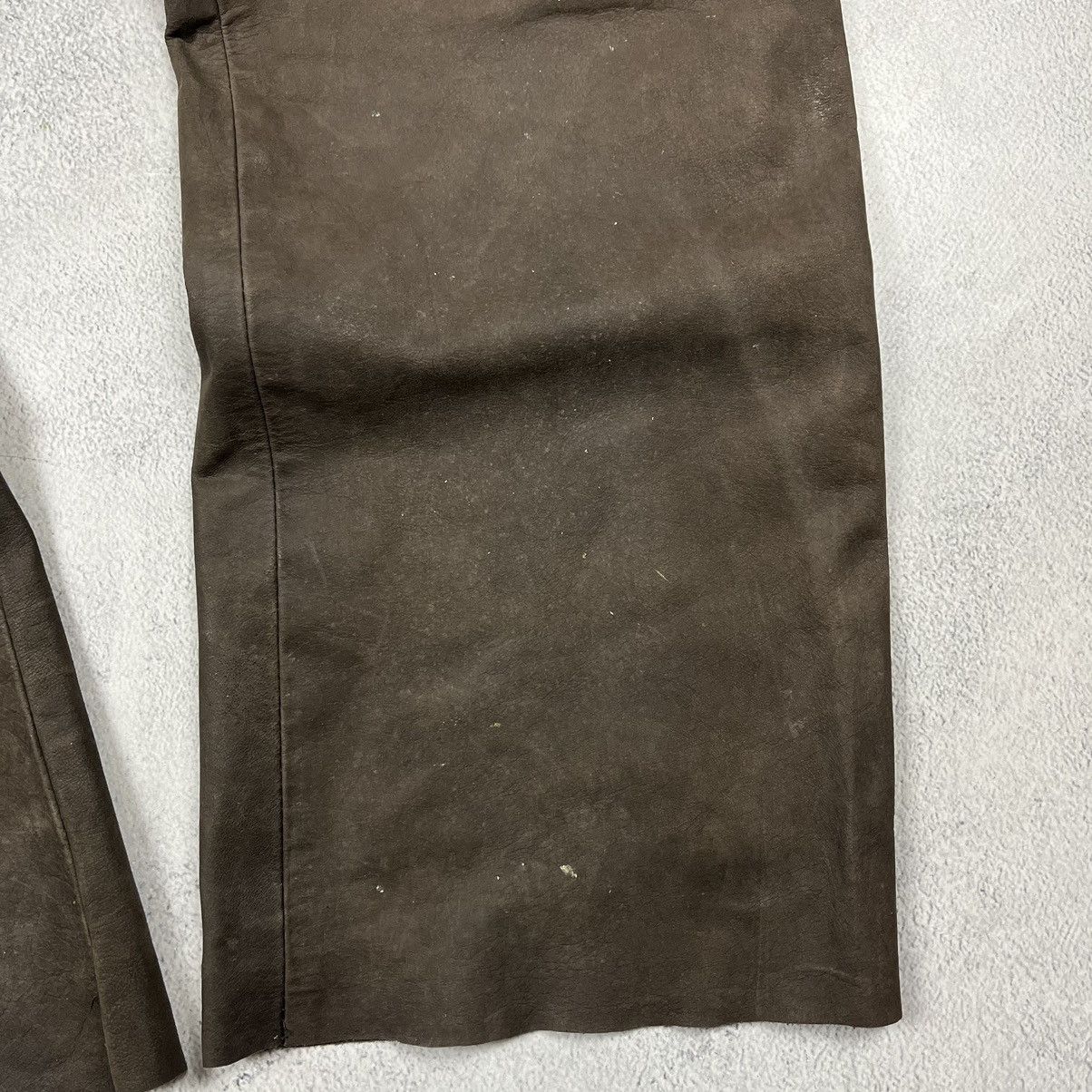 Genuine Leather × Leather Vintage Spirit Motors y2k leather pants Size US 37 - 11 Thumbnail