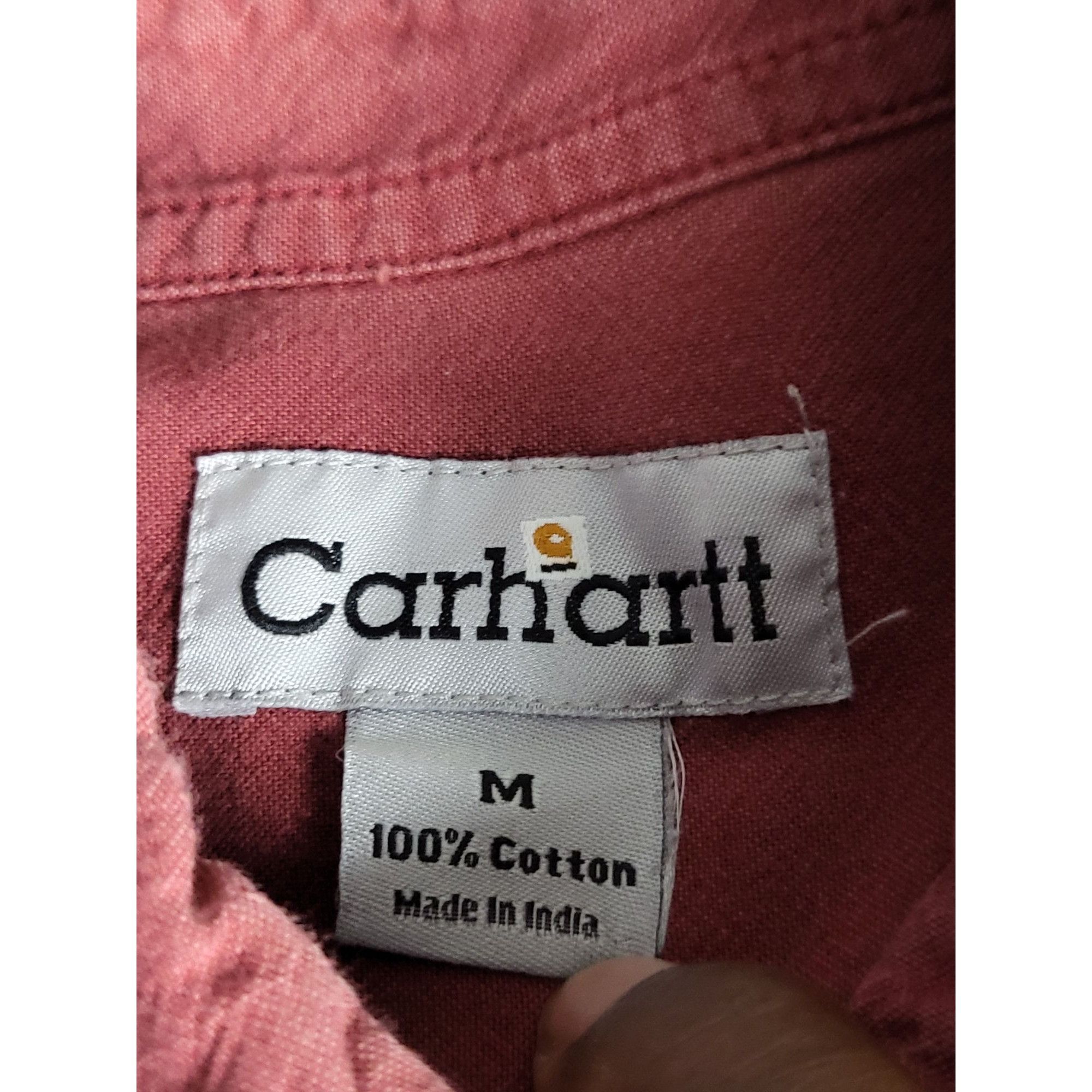 Carhartt Carhartt Button Up Shirt Mens M Crimson Solid Short Sleeve S Size US M / EU 48-50 / 2 - 4 Thumbnail