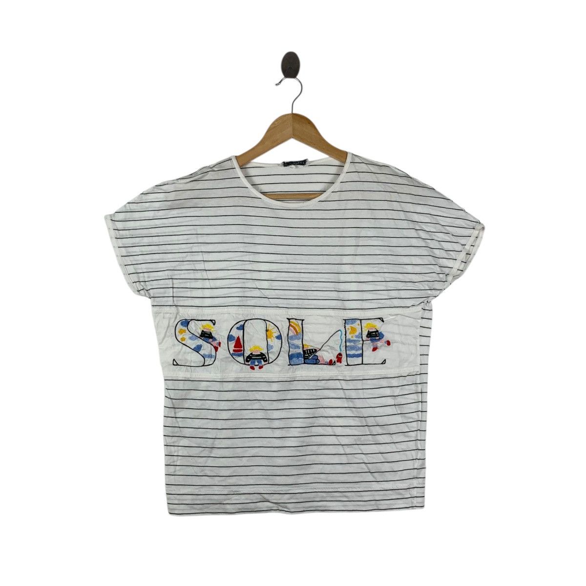Vintage Vintage LUV TRICOT MILANO Made In Italy Sole Logo Tee Shirt Size S / US 4 / IT 40 - 1 Thumbnail