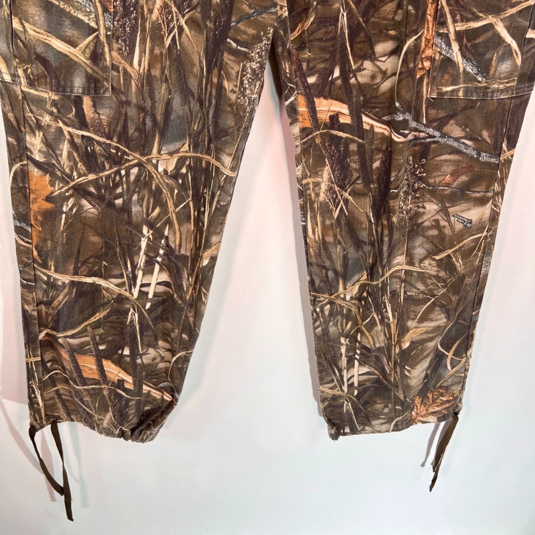 Vintage Guide Series Advantage Camo Cargo Pants Mens M 34 X 31 Green Tactical Cargo Pocket Jeans/Canvas Straight Mens 34x31 Size US 31 - 4 Thumbnail